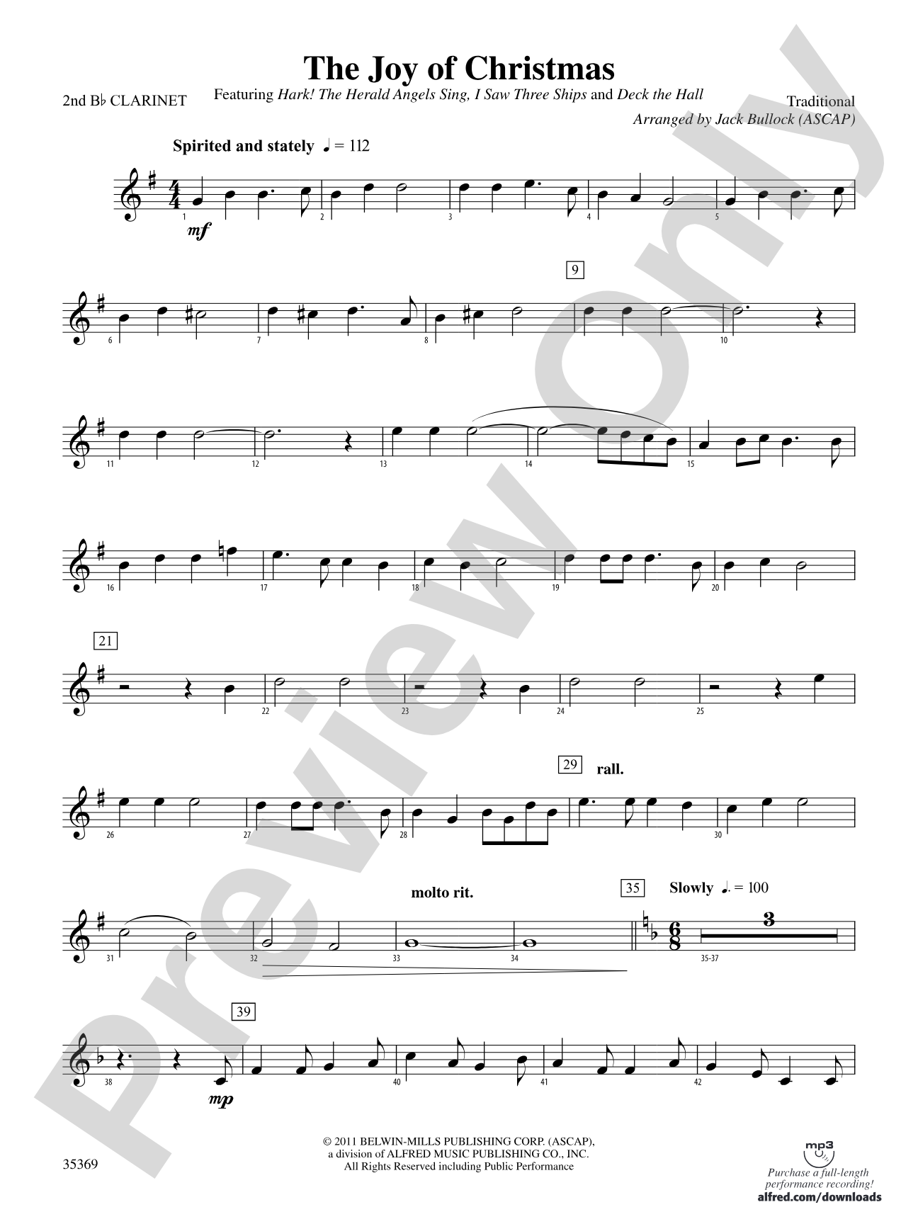 The Joy of Christmas: 2nd B-flat Clarinet