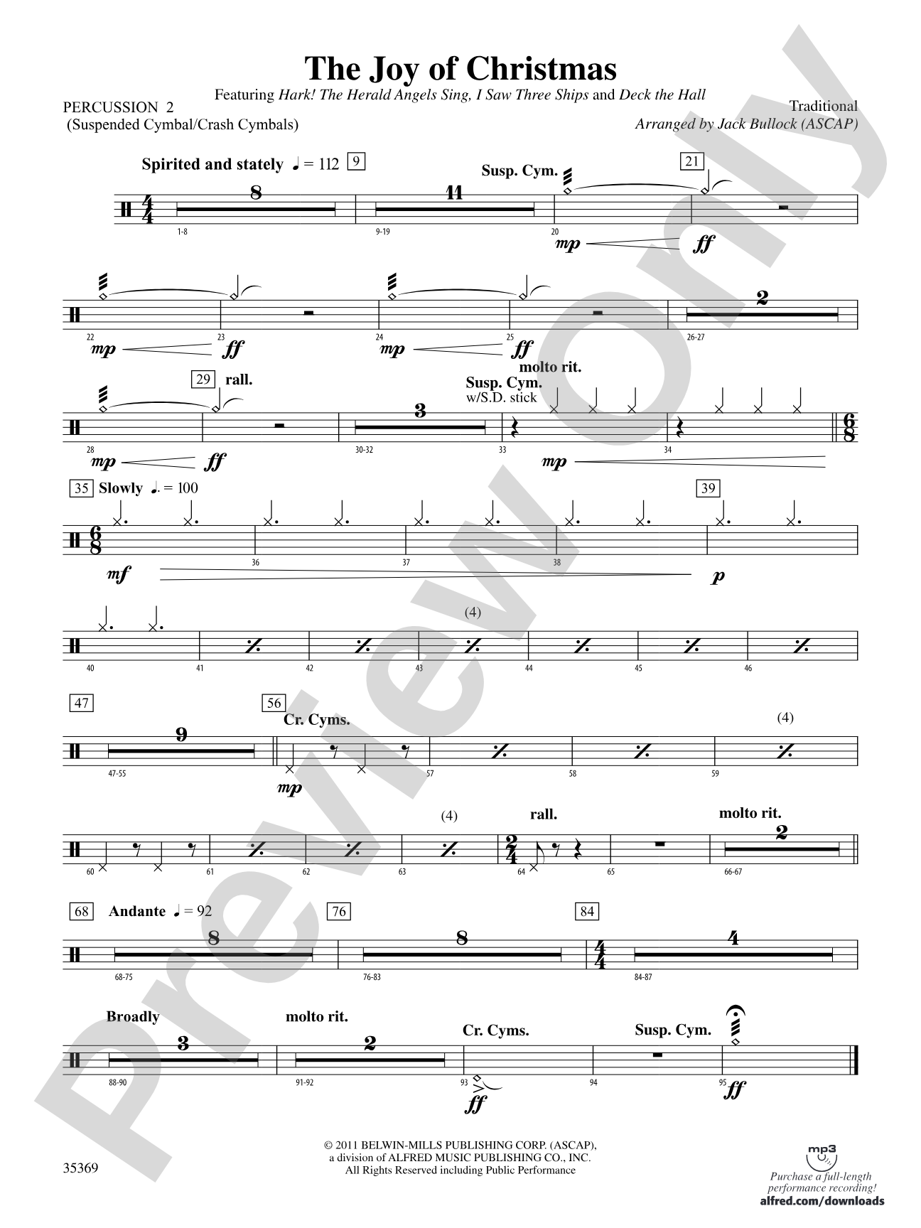 The Joy of Christmas: 2nd Percussion