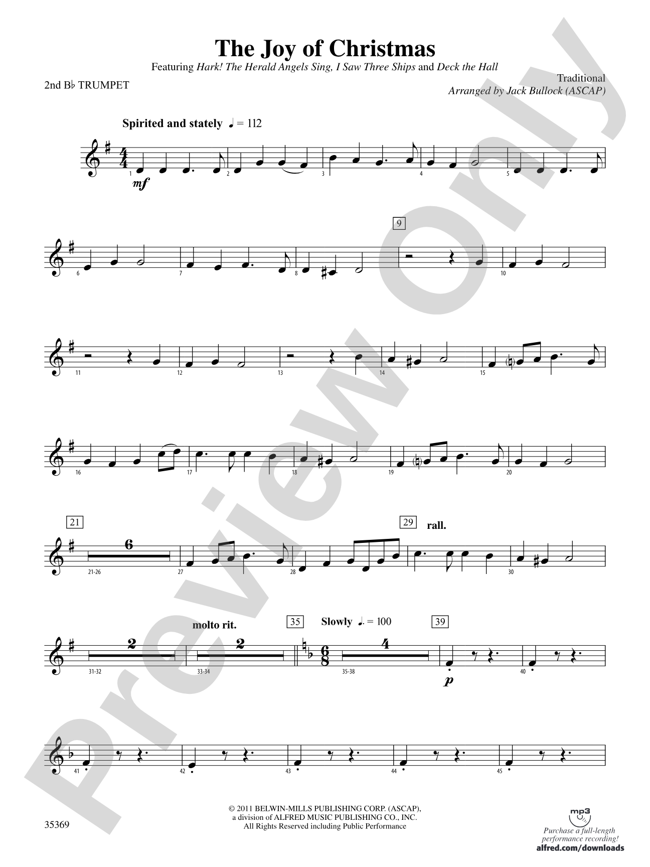 The Joy of Christmas: 2nd B-flat Trumpet