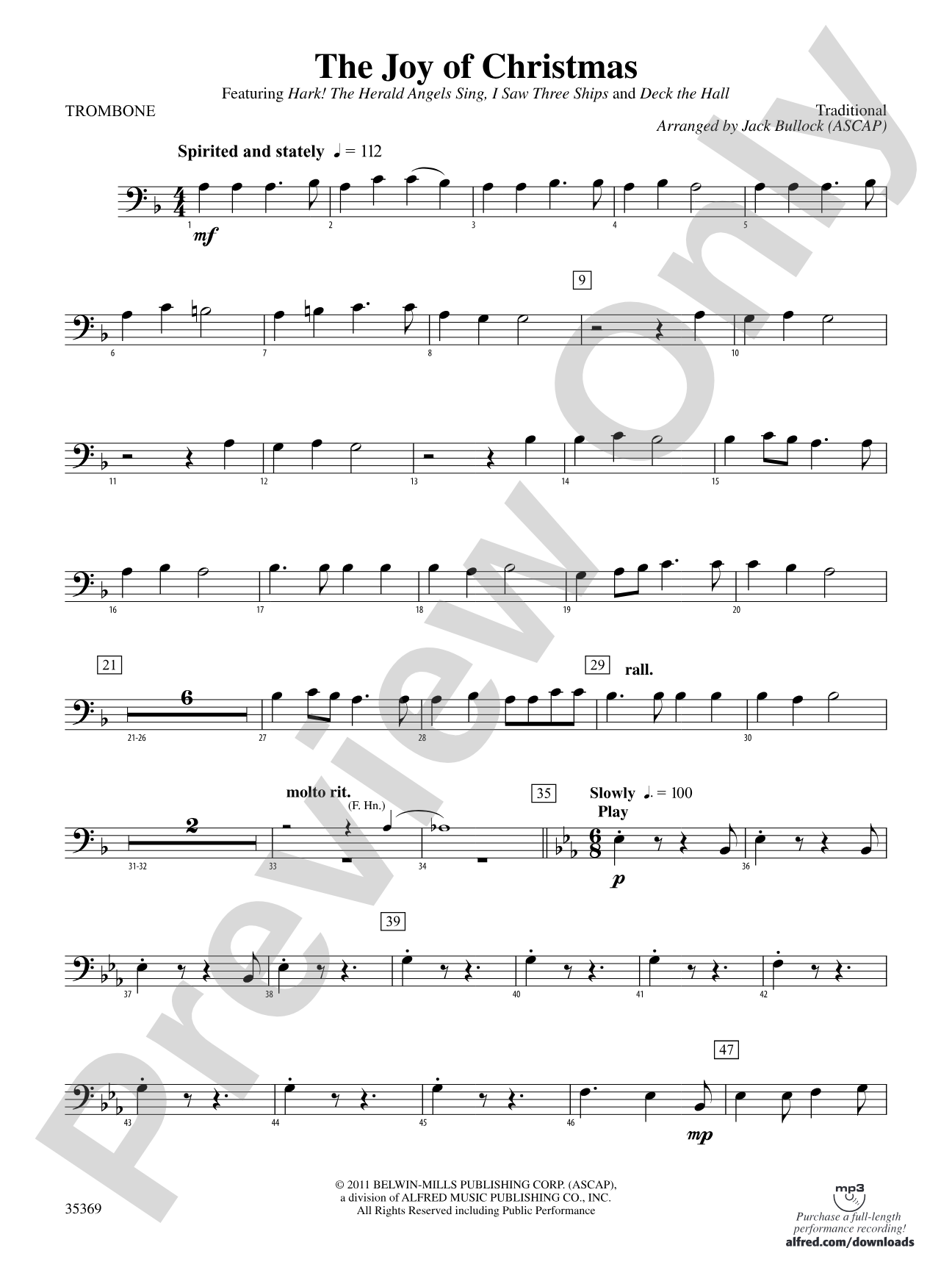 The Joy of Christmas: 1st Trombone