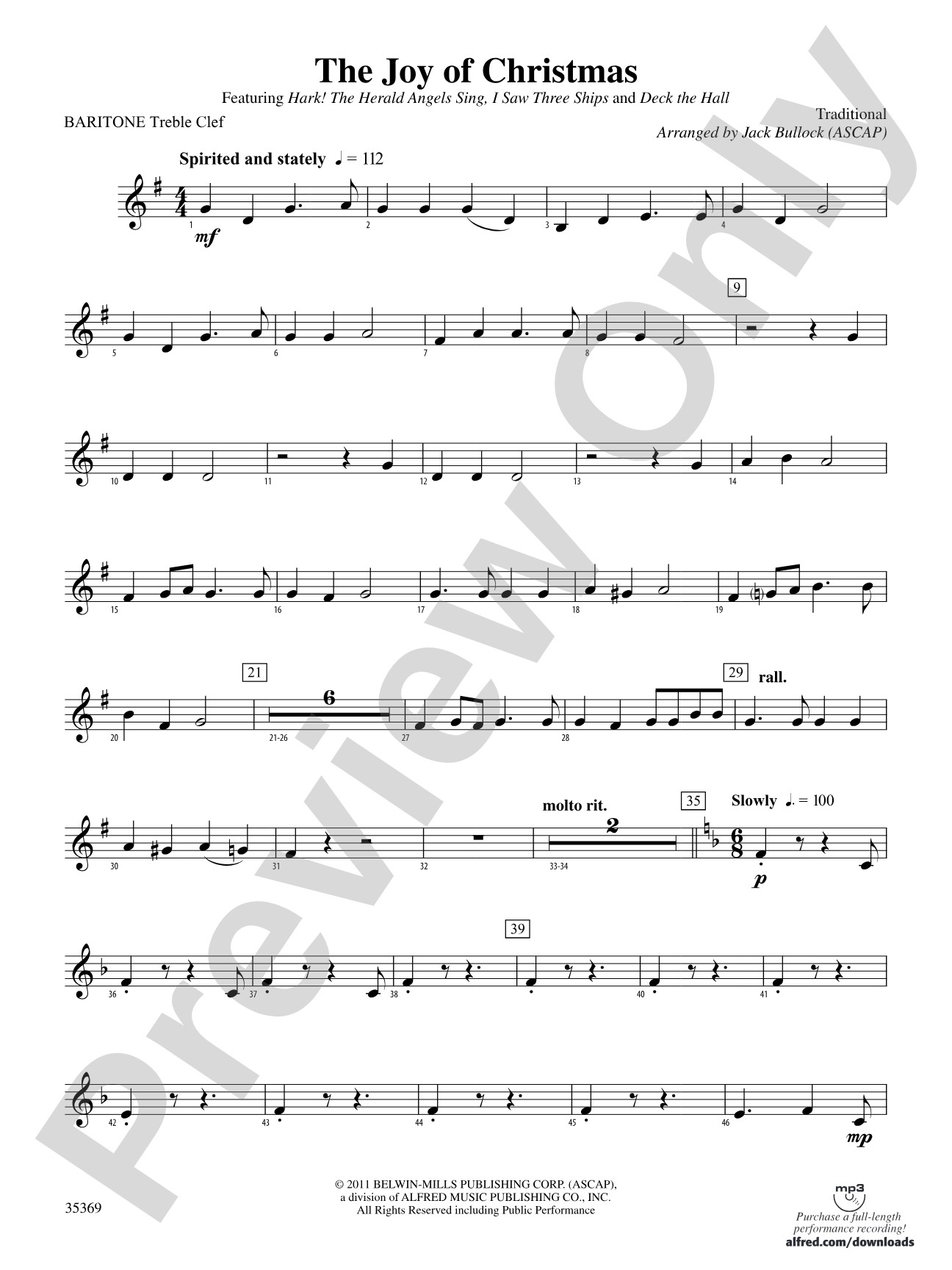 The Joy of Christmas: (wp) Baritone T.C.