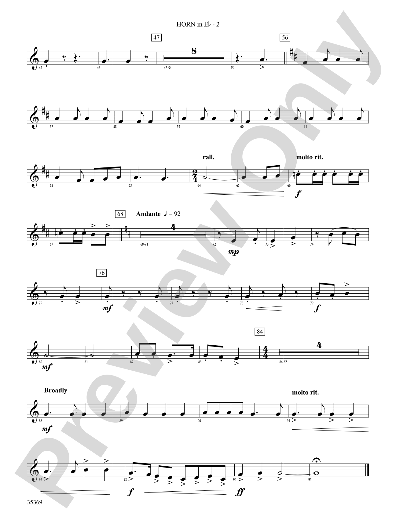 The Joy of Christmas: (wp) 1st Horn in E-flat
