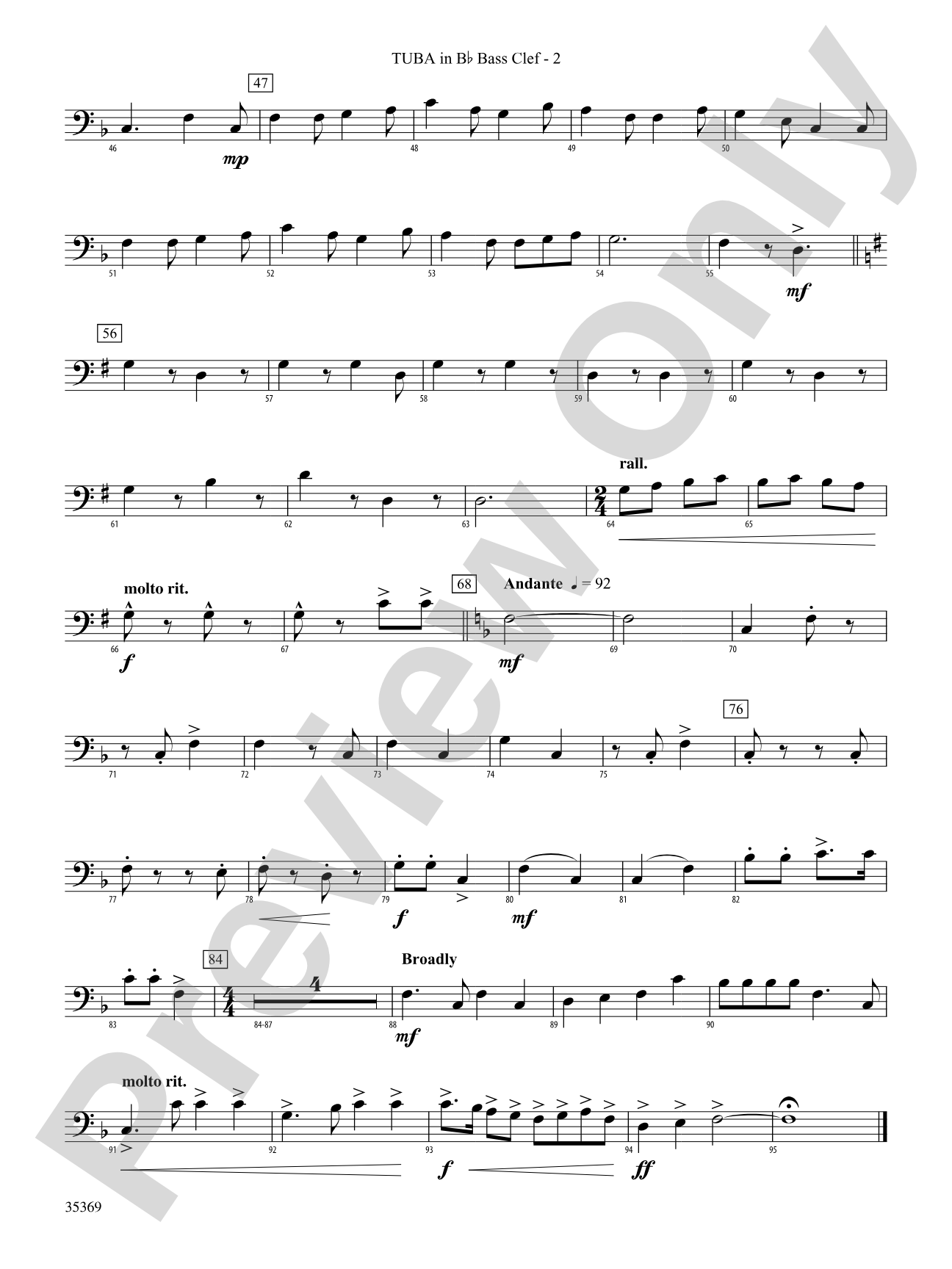 The Joy of Christmas: (wp) B-flat Tuba B.C.