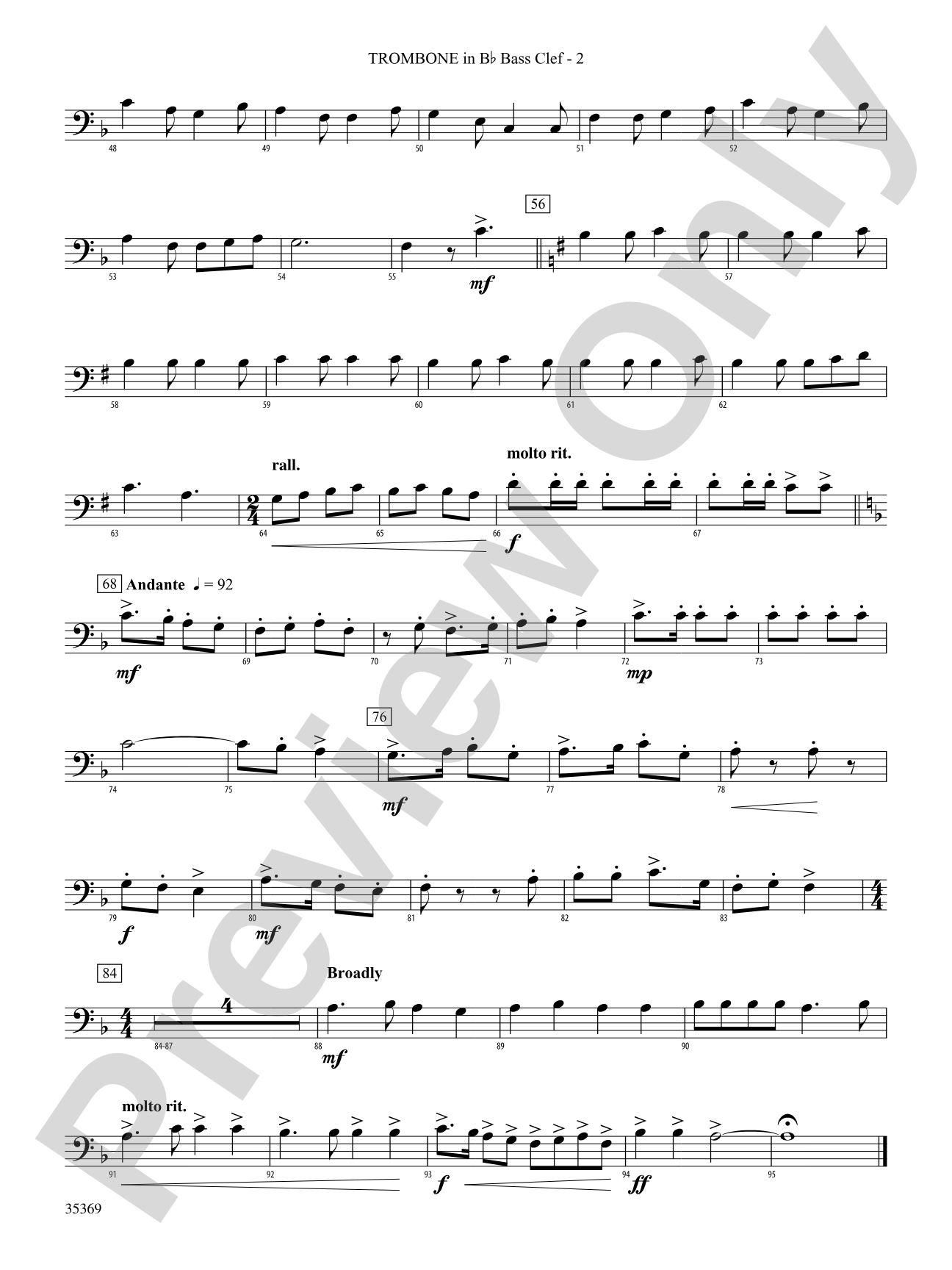 The Joy of Christmas: (wp) 1st B-flat Trombone B.C.
