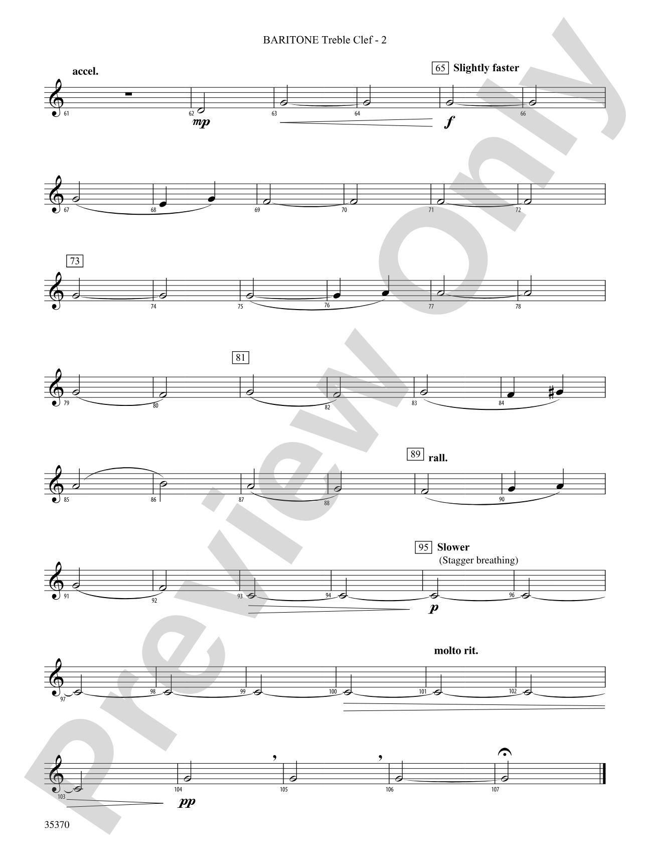 Andante (from Prince Igor): (wp) Baritone T.C.