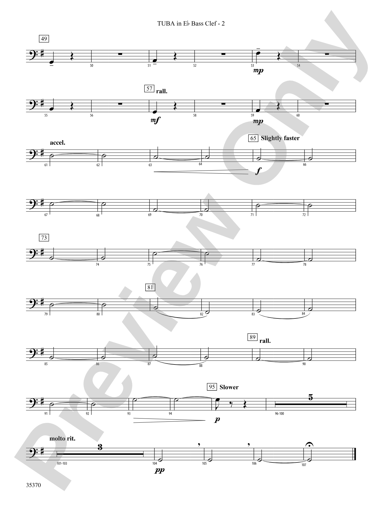 Andante (from Prince Igor): (wp) E-flat Tuba B.C.