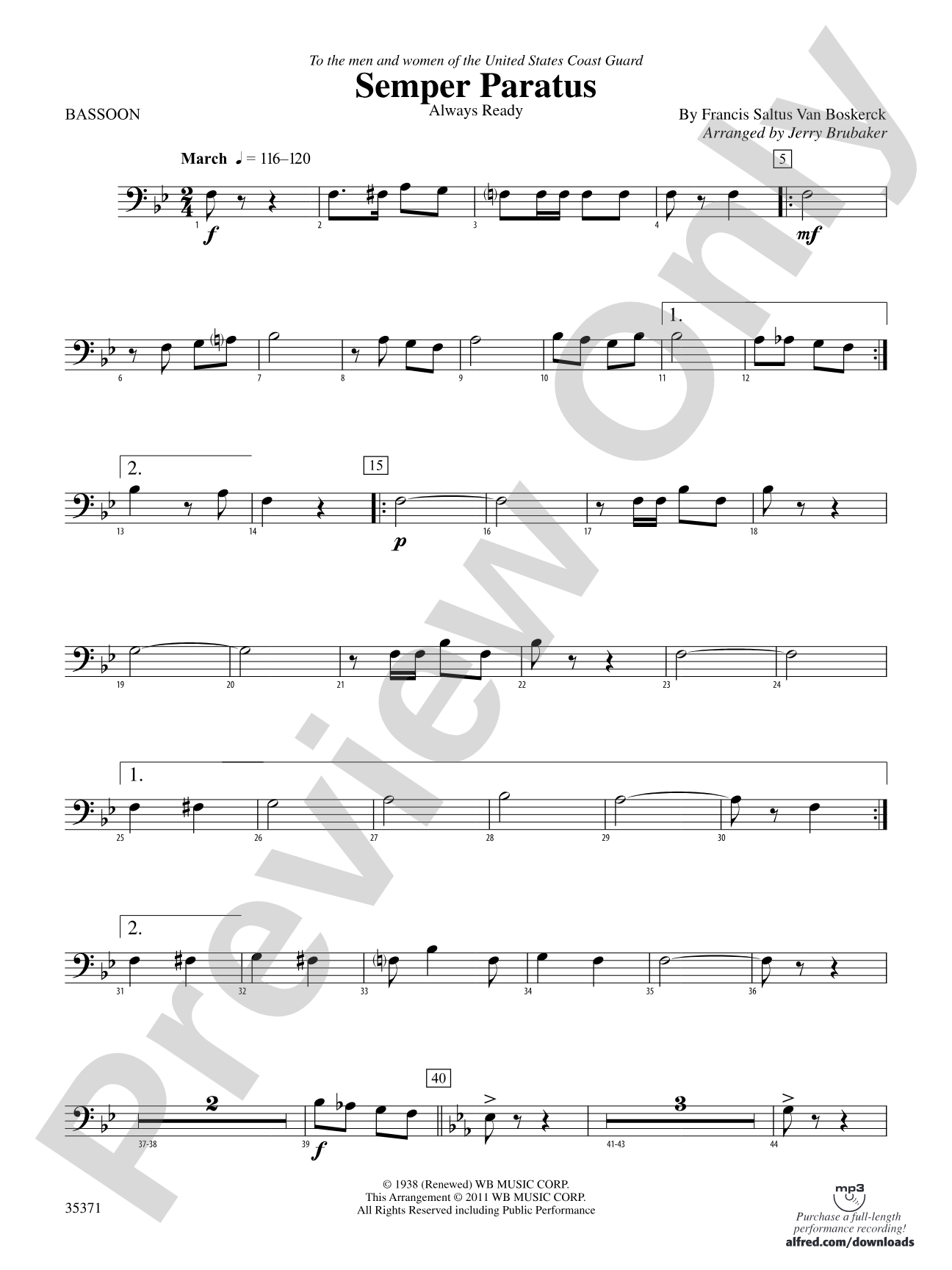 Semper Paratus: Bassoon
