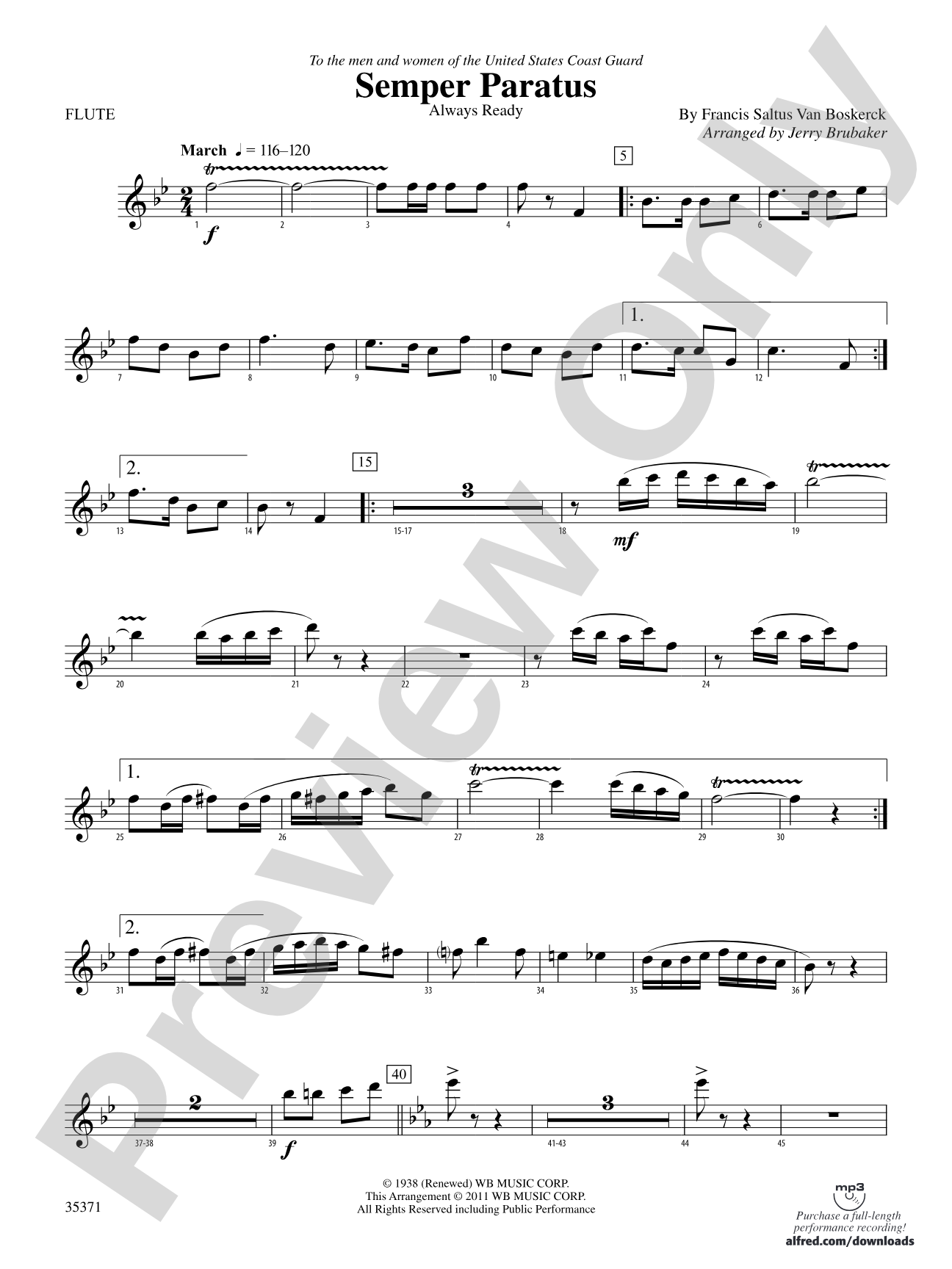 Semper Paratus: Flute