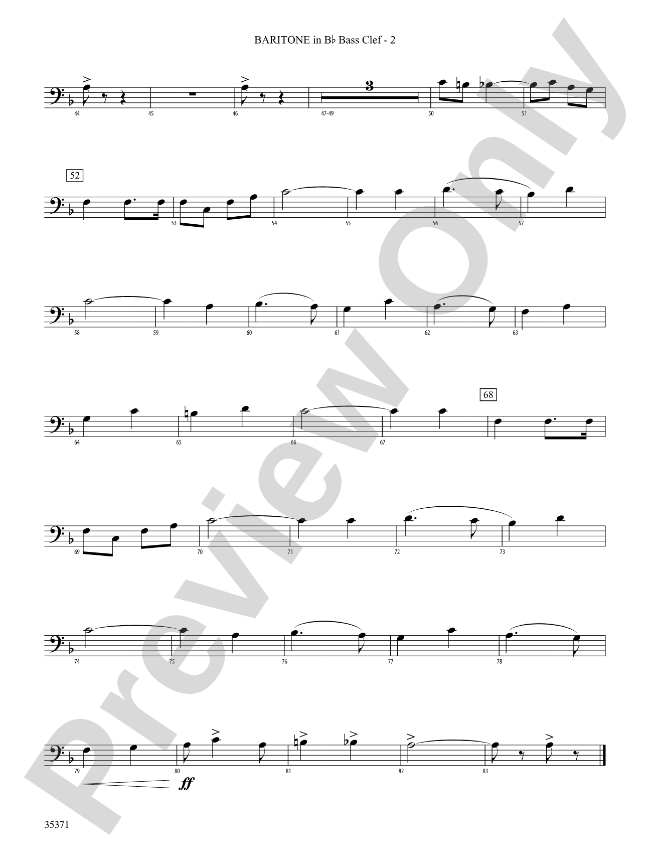 Semper Paratus: (wp) B-flat Baritone B.C.