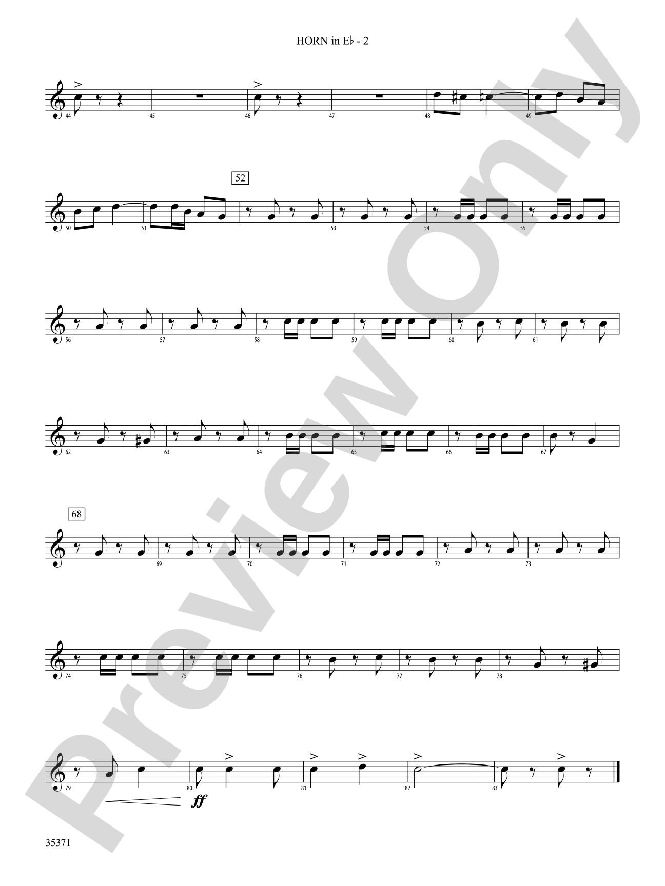 Semper Paratus: (wp) 1st Horn in E-flat