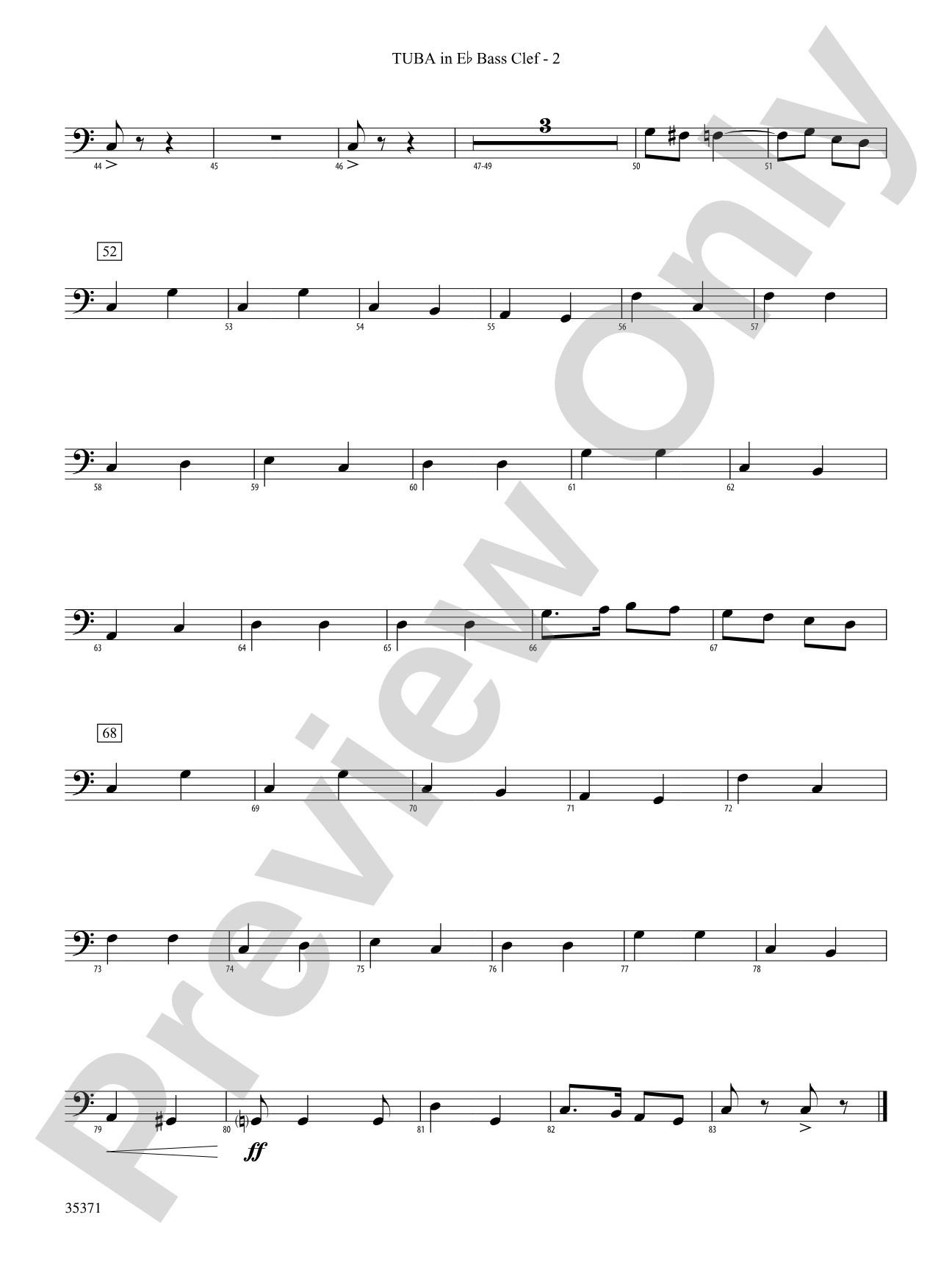 Semper Paratus: (wp) E-flat Tuba B.C.