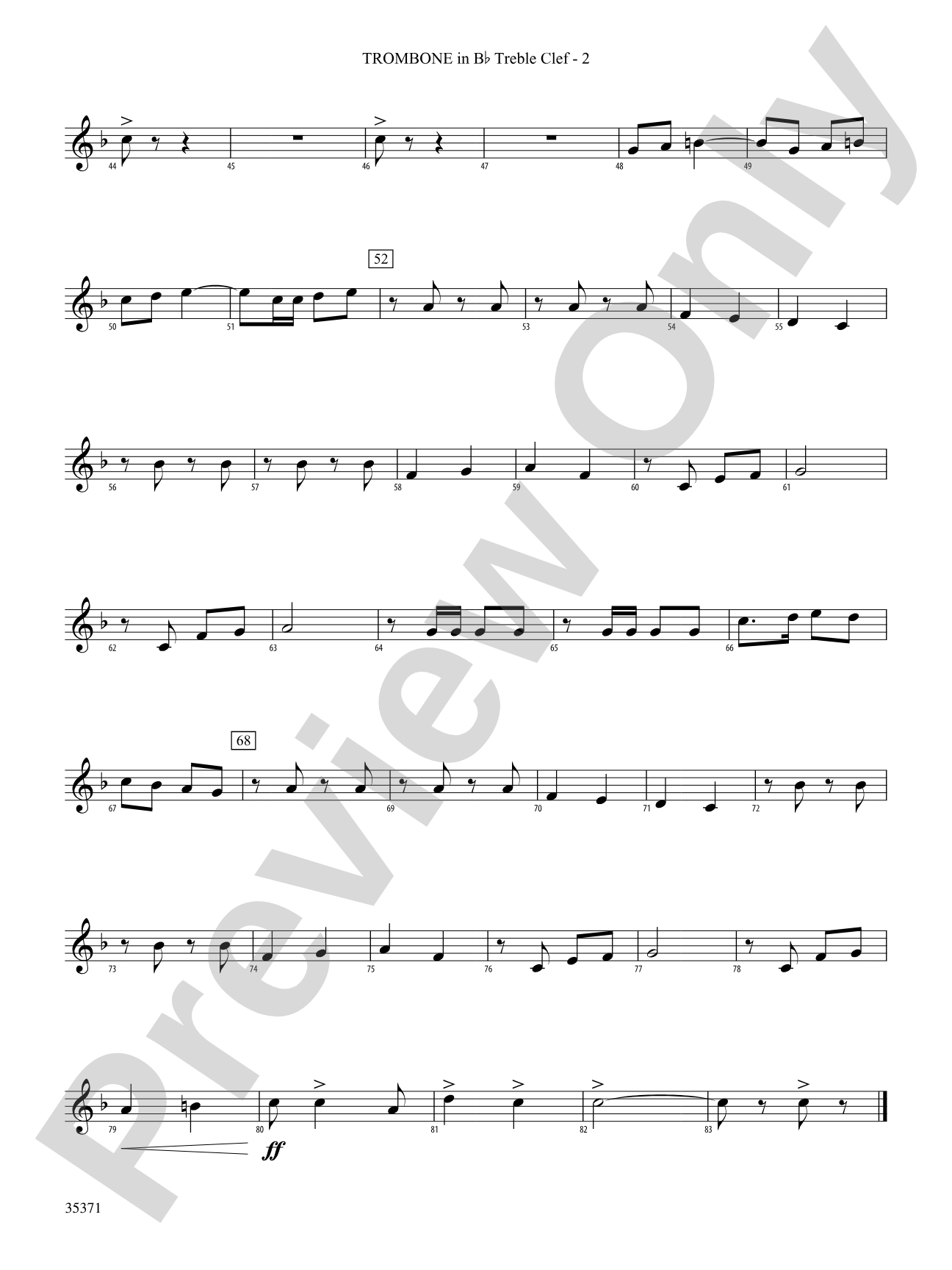 Semper Paratus: (wp) 1st B-flat Trombone T.C.