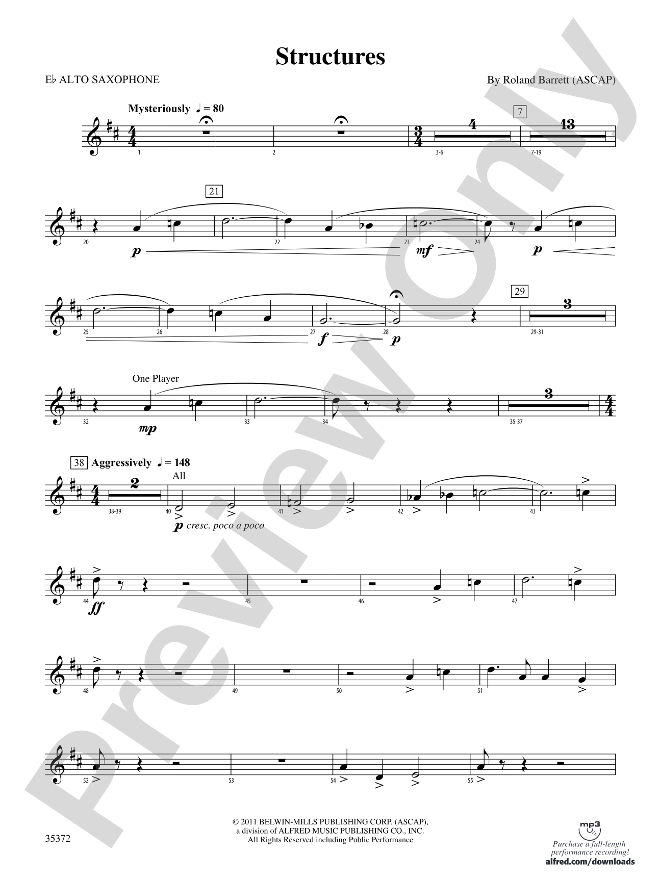 Structures: E-flat Alto Saxophone