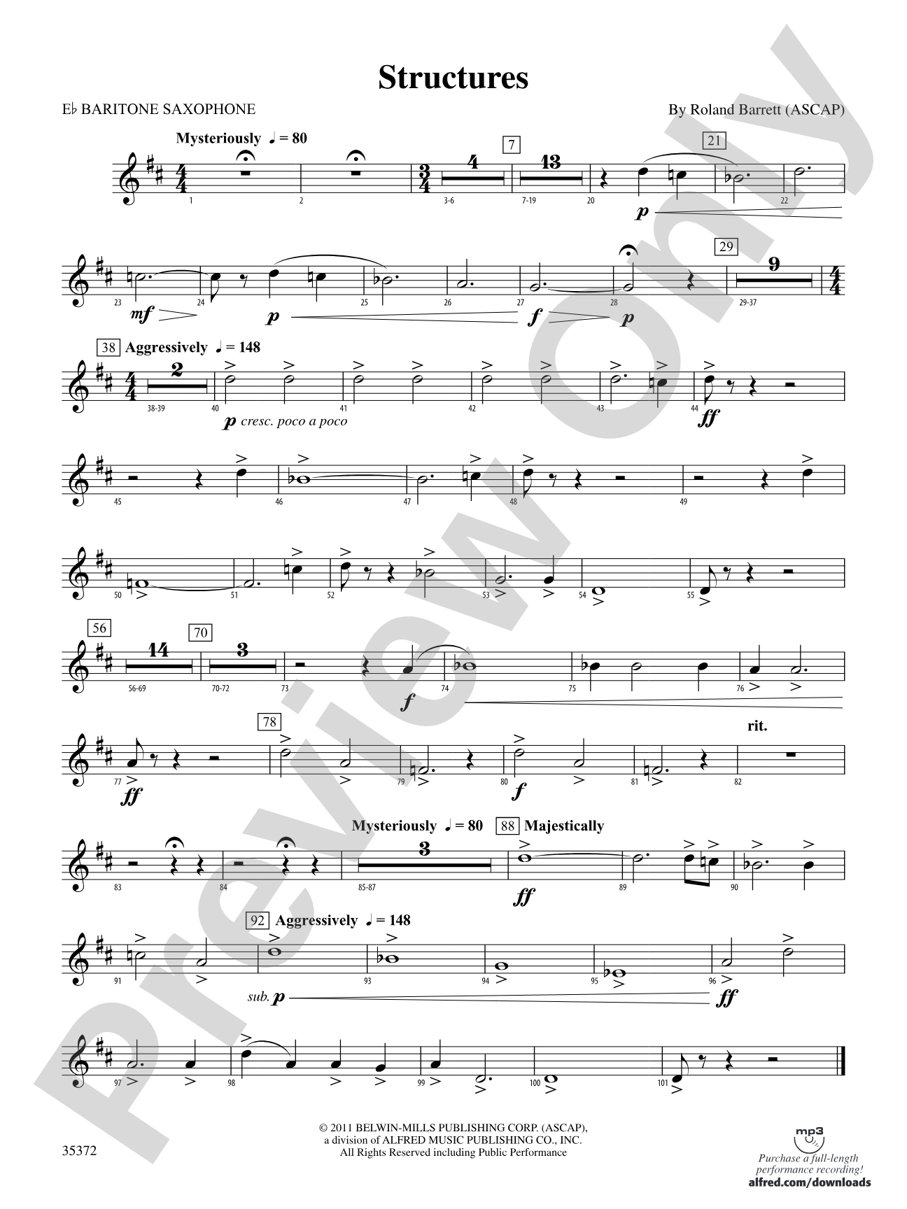 Structures: E-flat Baritone Saxophone