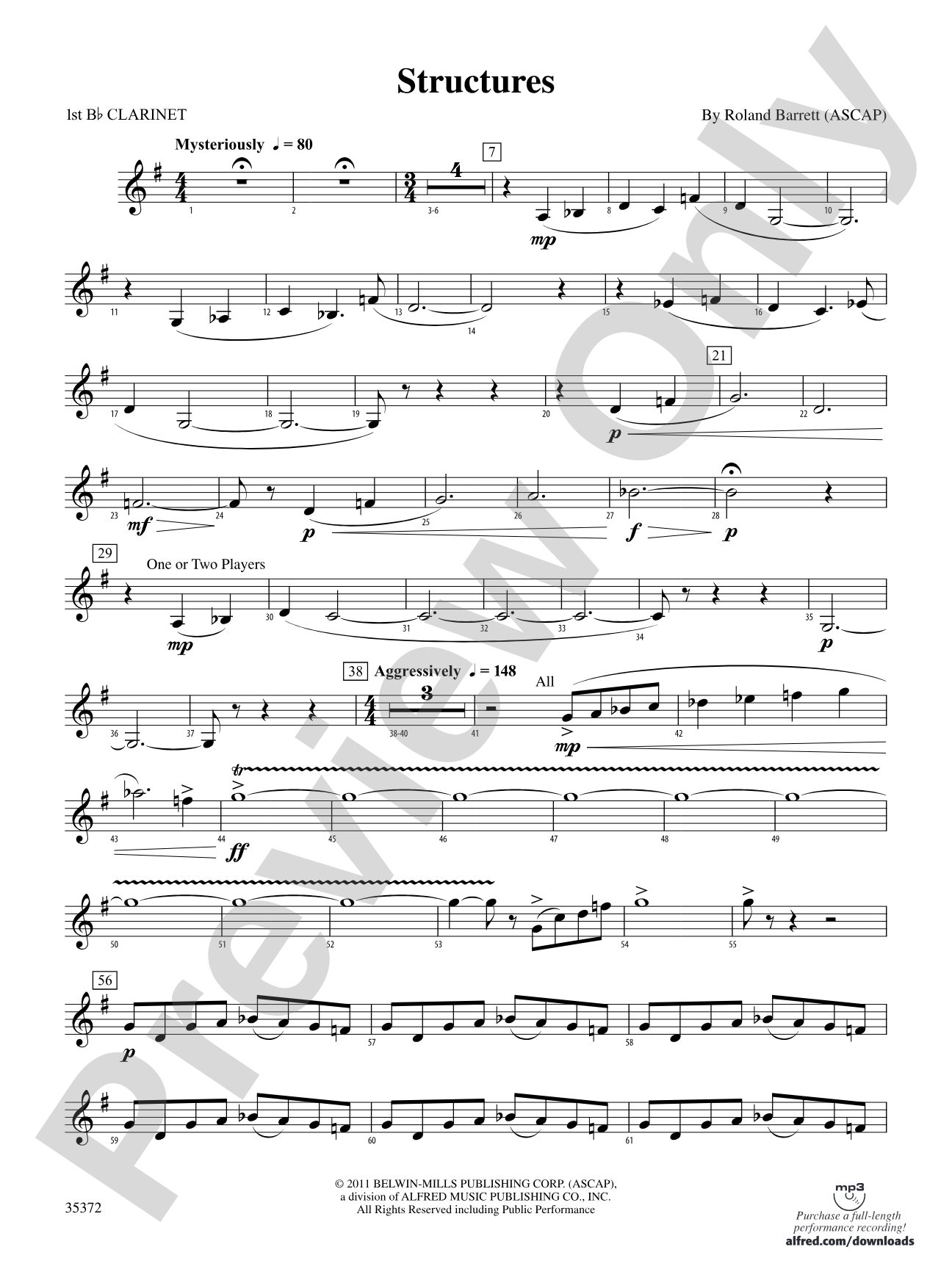 Structures: 1st B-flat Clarinet