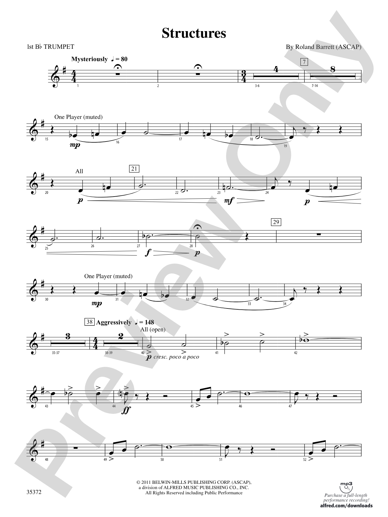 Structures: 1st B-flat Trumpet