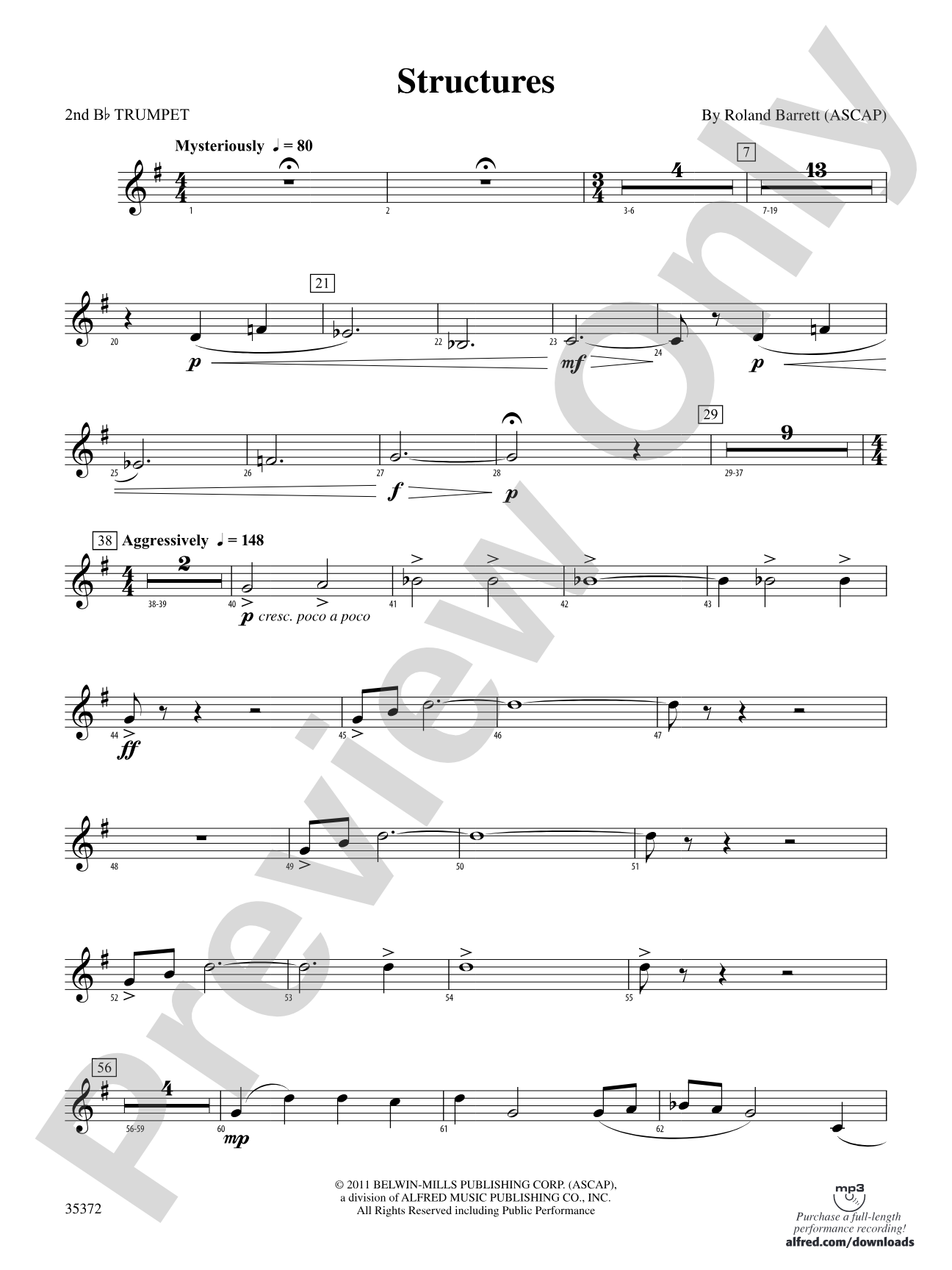 Structures: 2nd B-flat Trumpet