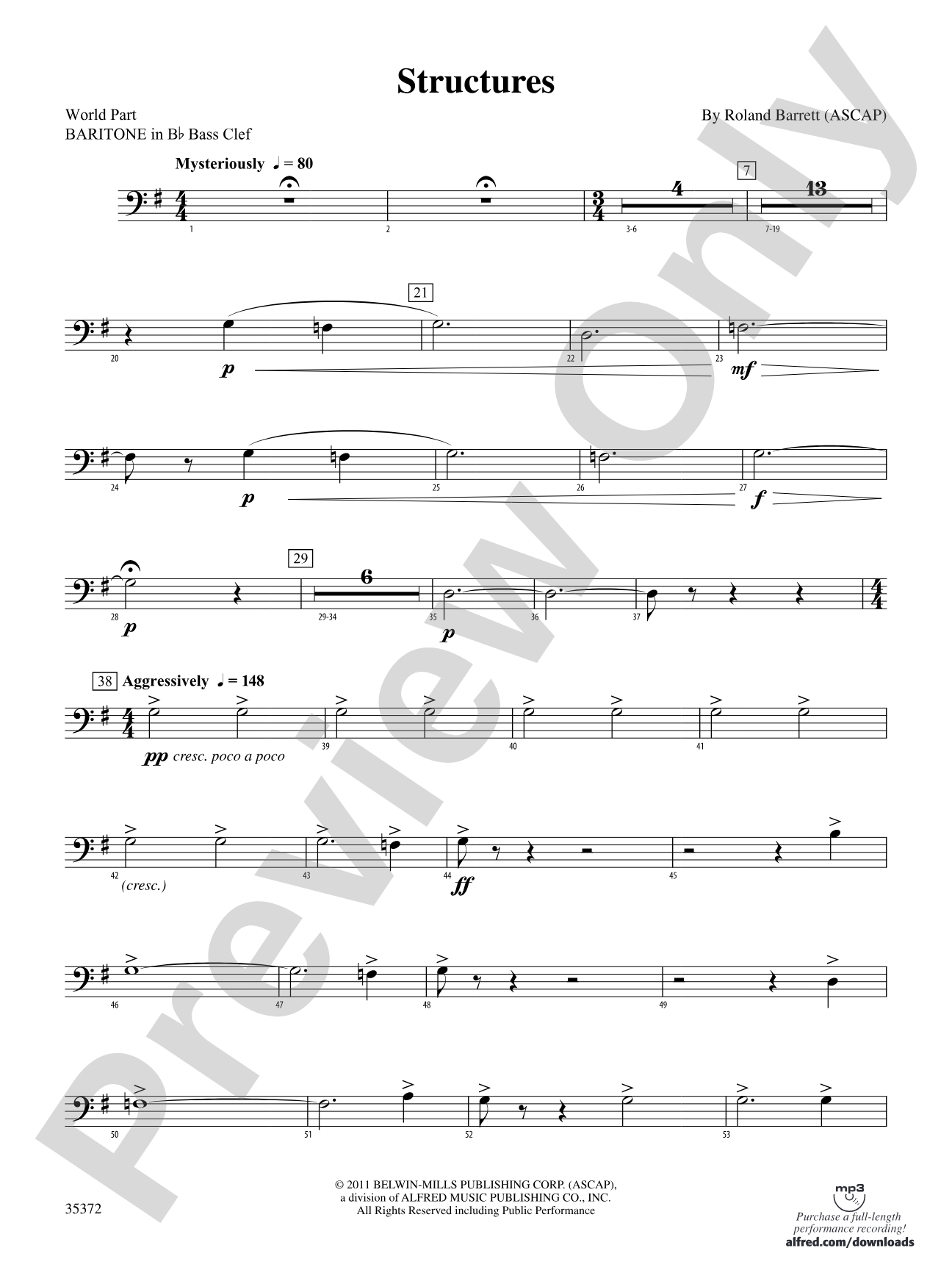 Structures: (wp) B-flat Baritone B.C.