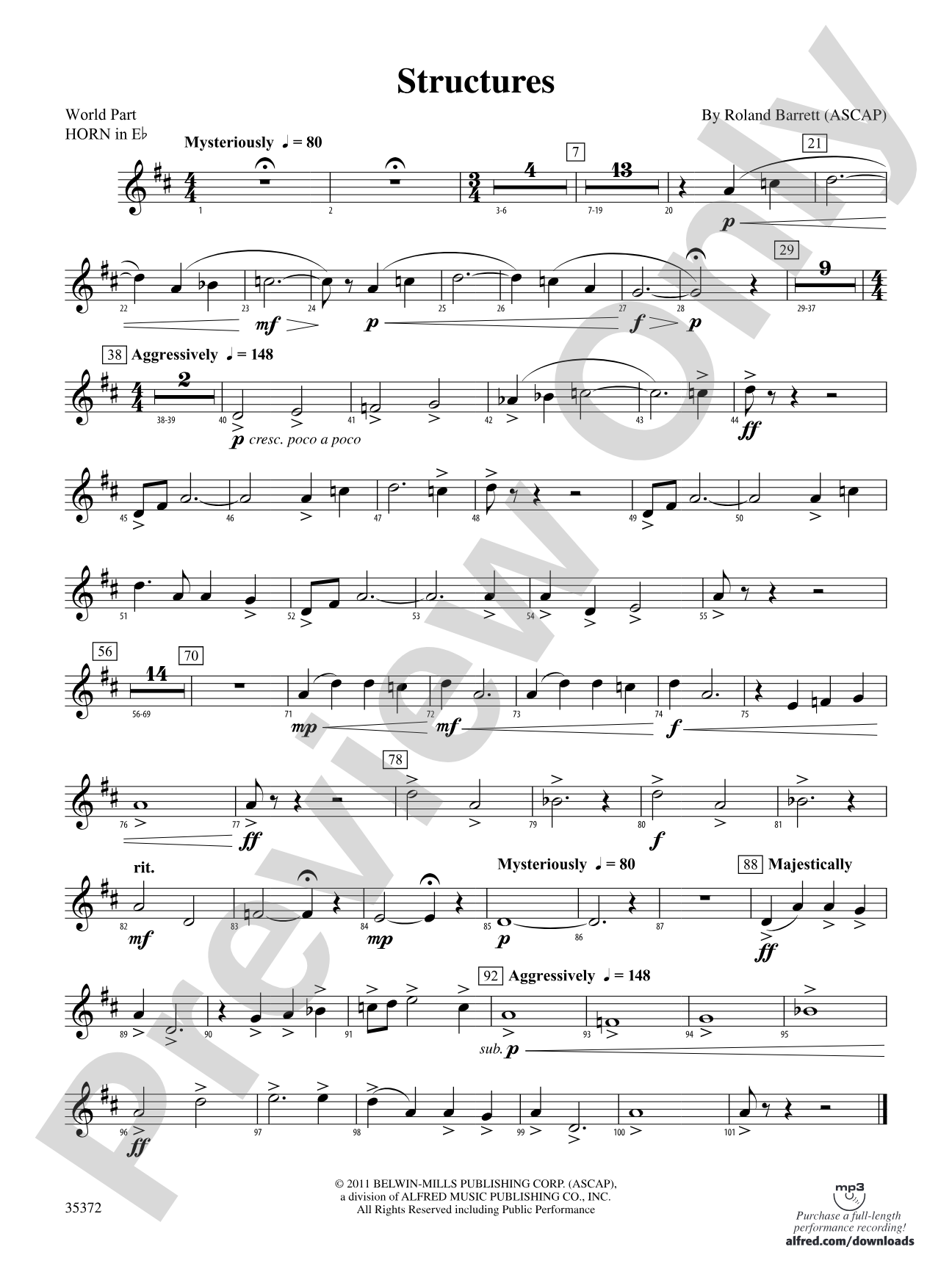Structures: (wp) 1st Horn in E-flat