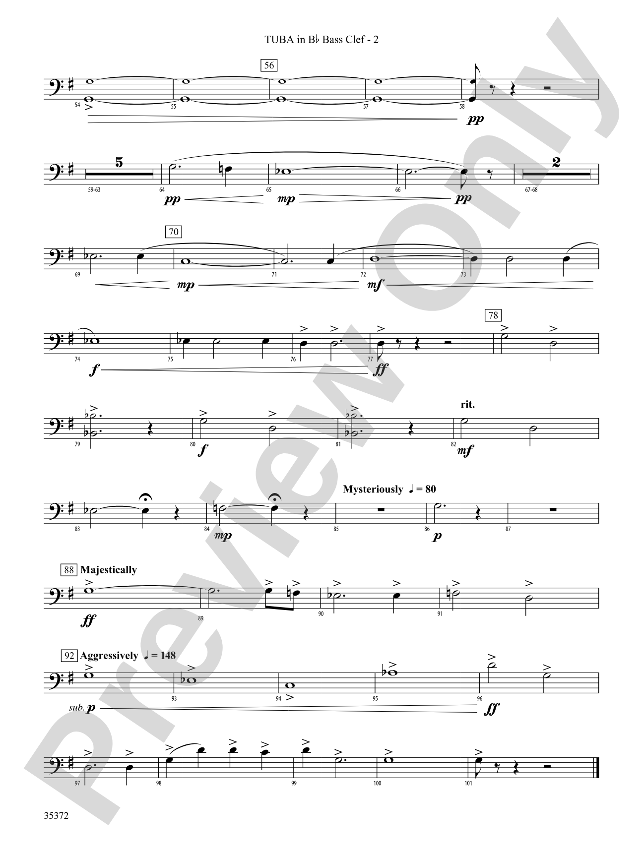 Structures: (wp) B-flat Tuba B.C.