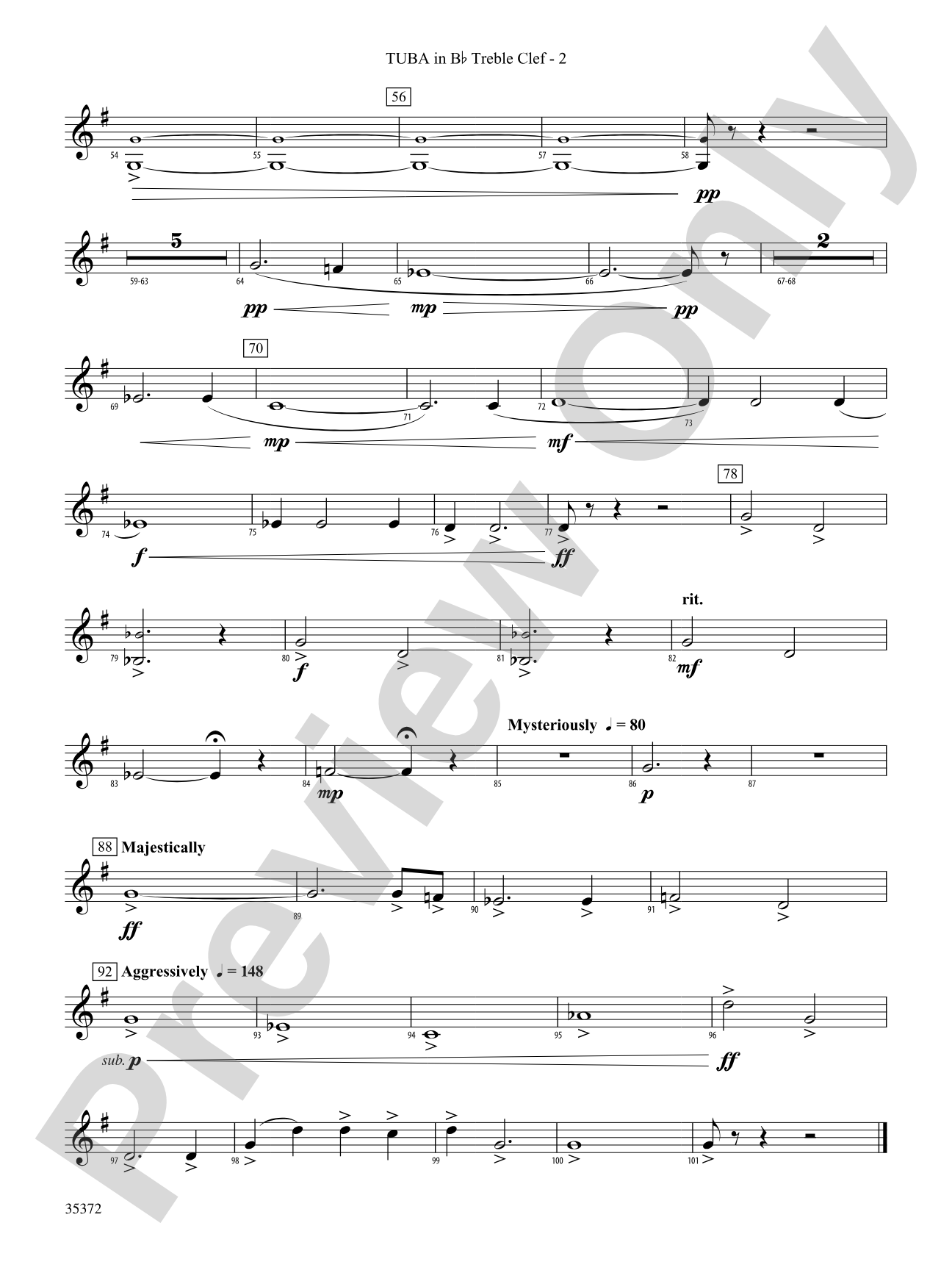 Structures: (wp) B-flat Tuba T.C.