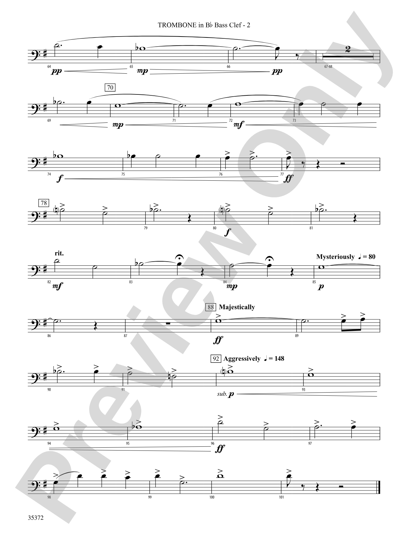 Structures: (wp) 1st B-flat Trombone B.C.