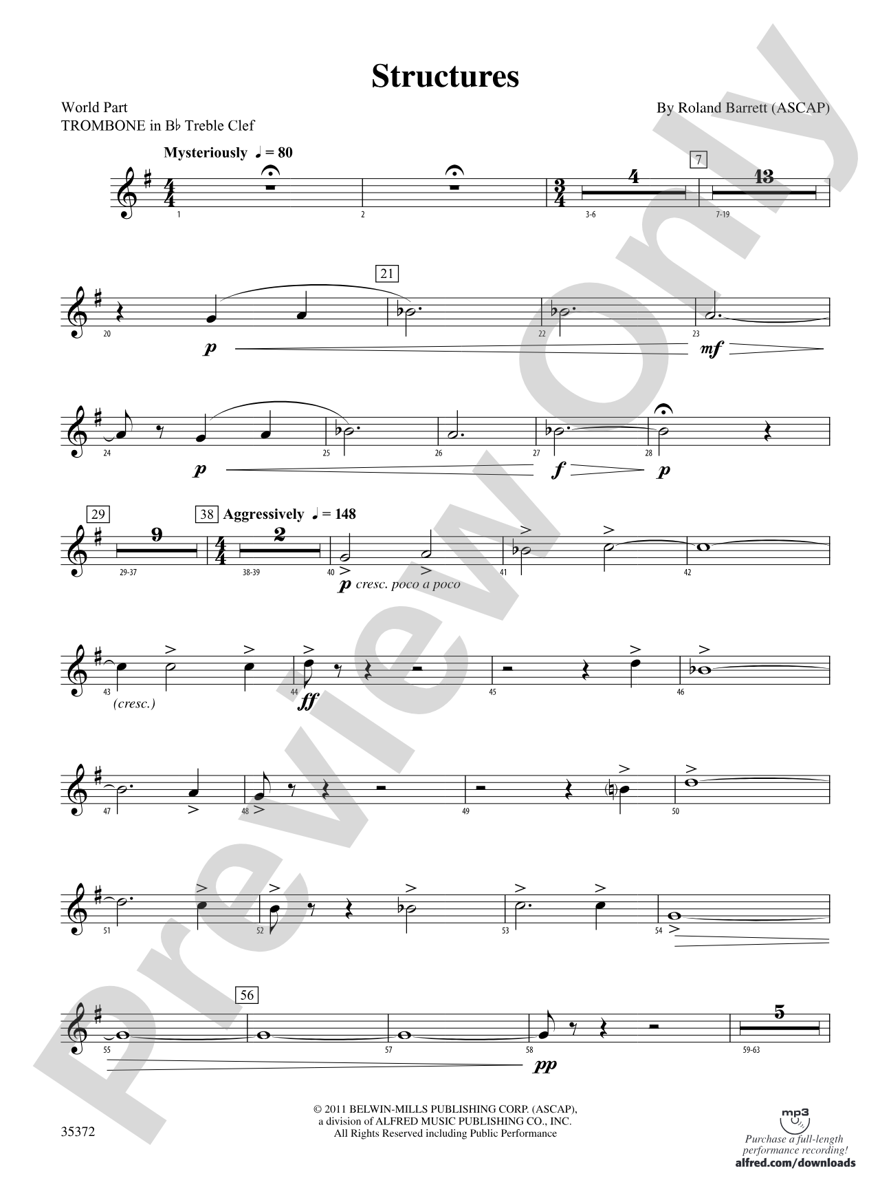 Structures: (wp) 1st B-flat Trombone T.C.