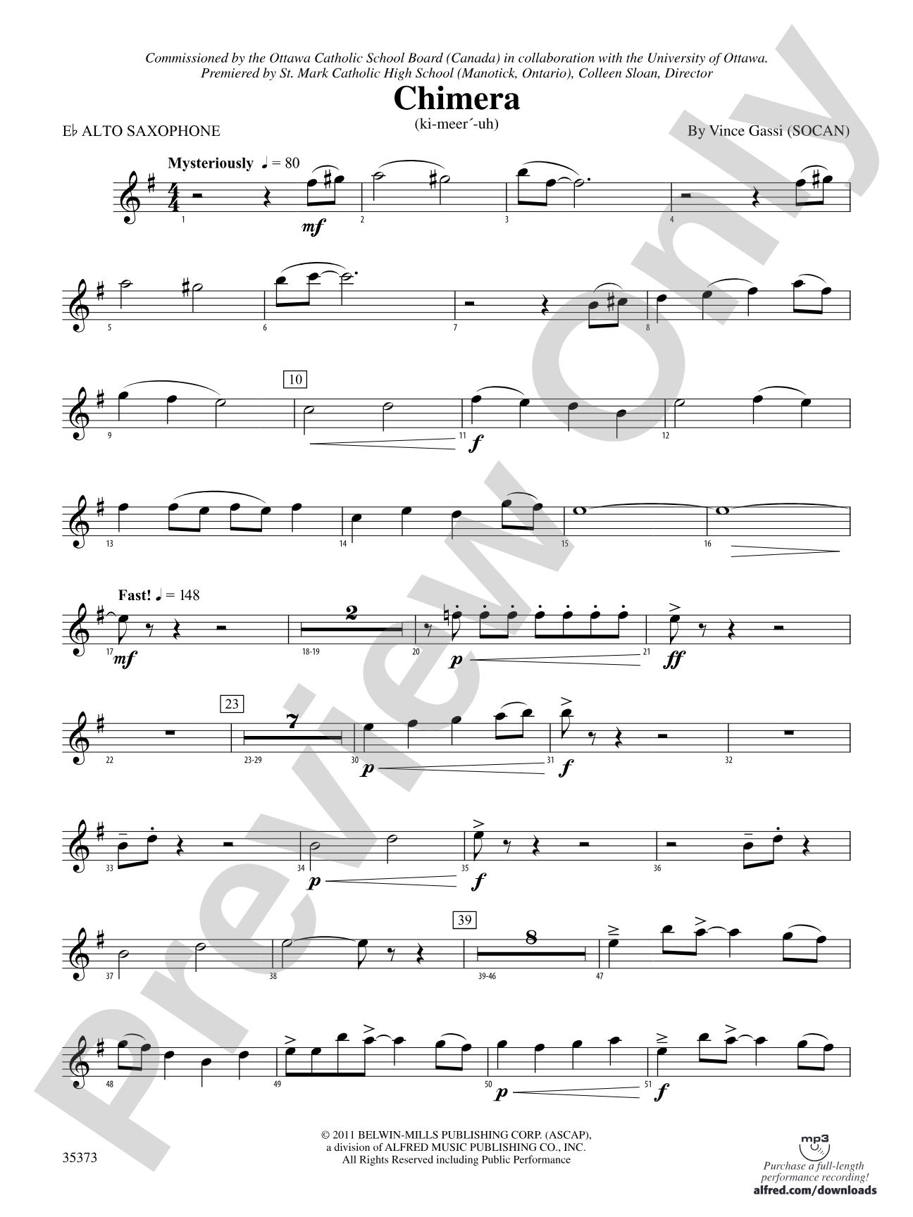 Chimera: E-flat Alto Saxophone