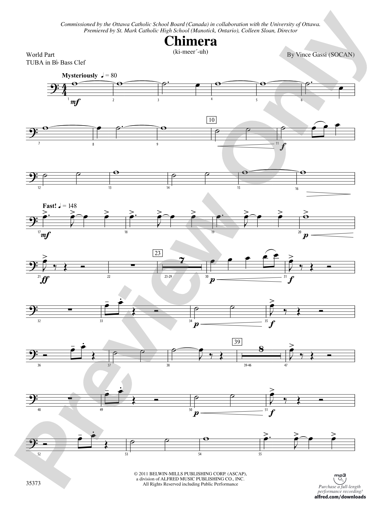 Chimera: (wp) B-flat Tuba B.C.