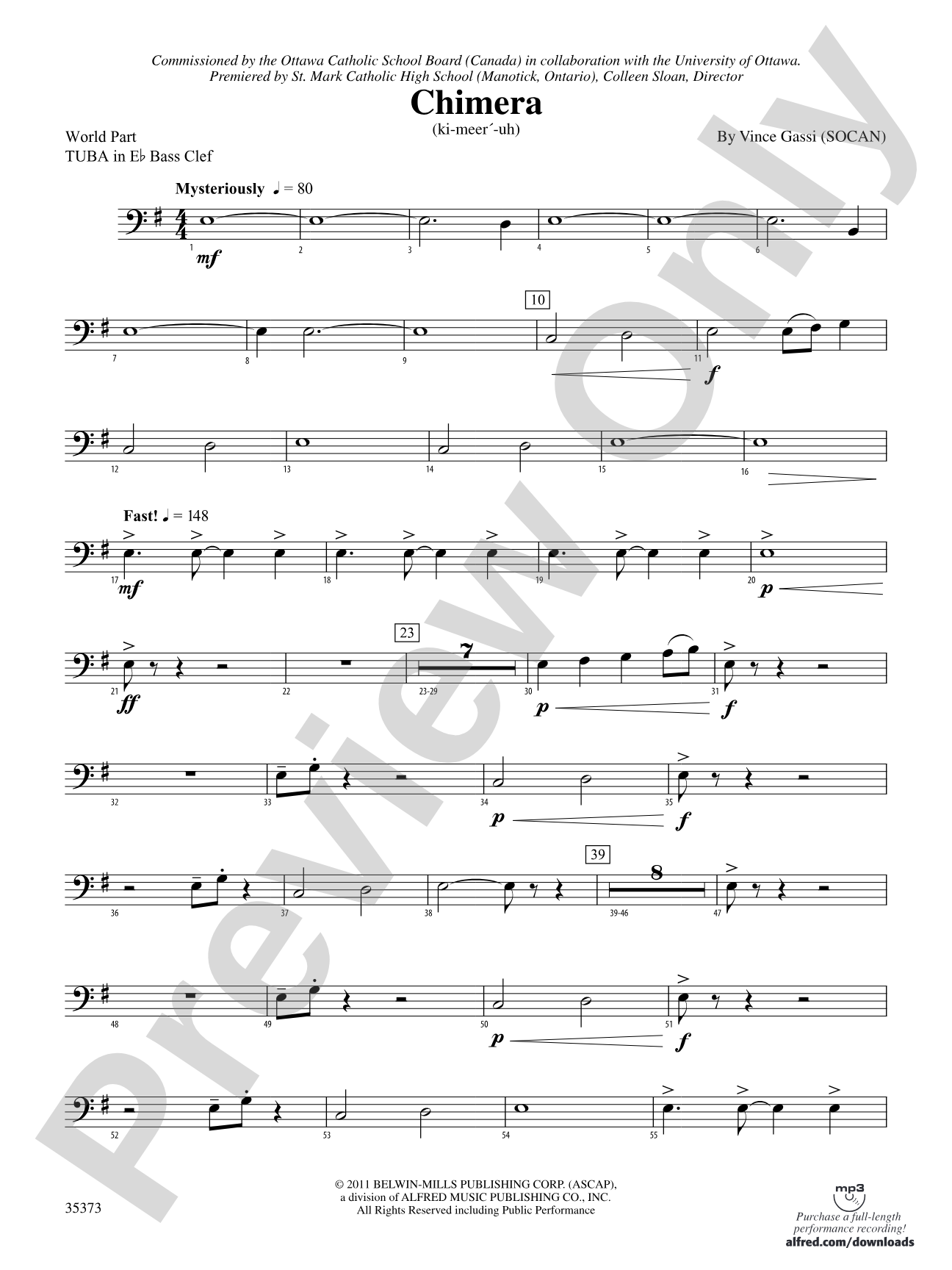 Chimera: (wp) E-flat Tuba B.C.