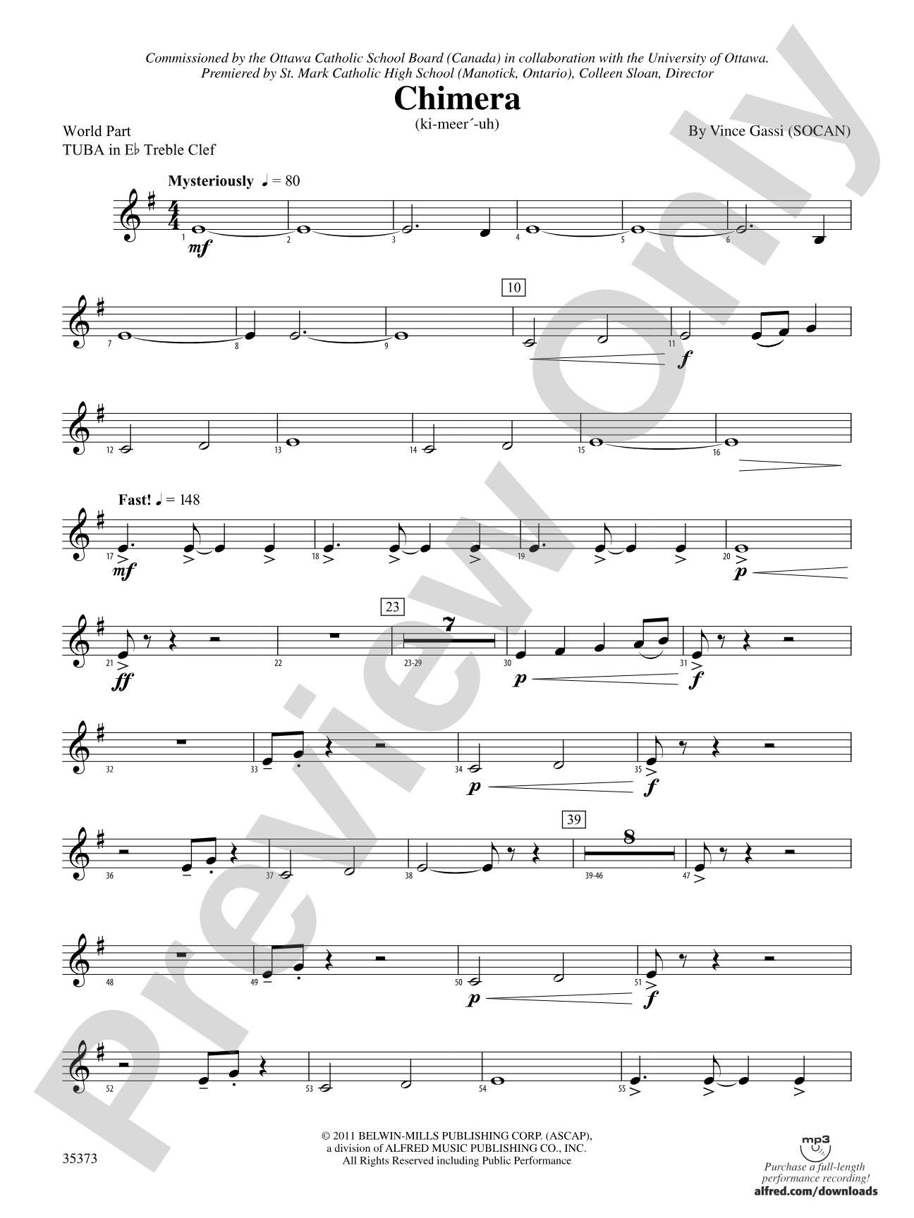 Chimera: (wp) E-flat Tuba T.C.