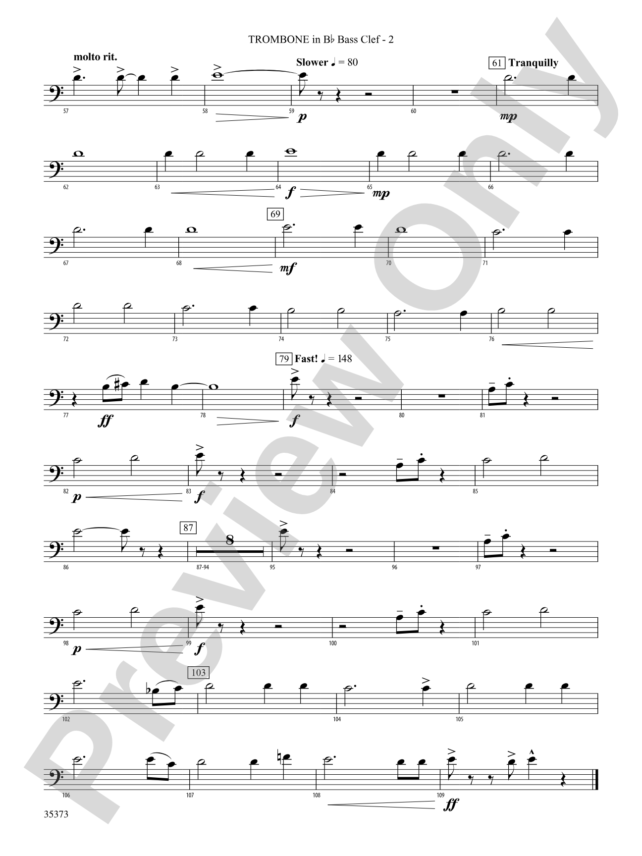 Chimera: (wp) 1st B-flat Trombone B.C.