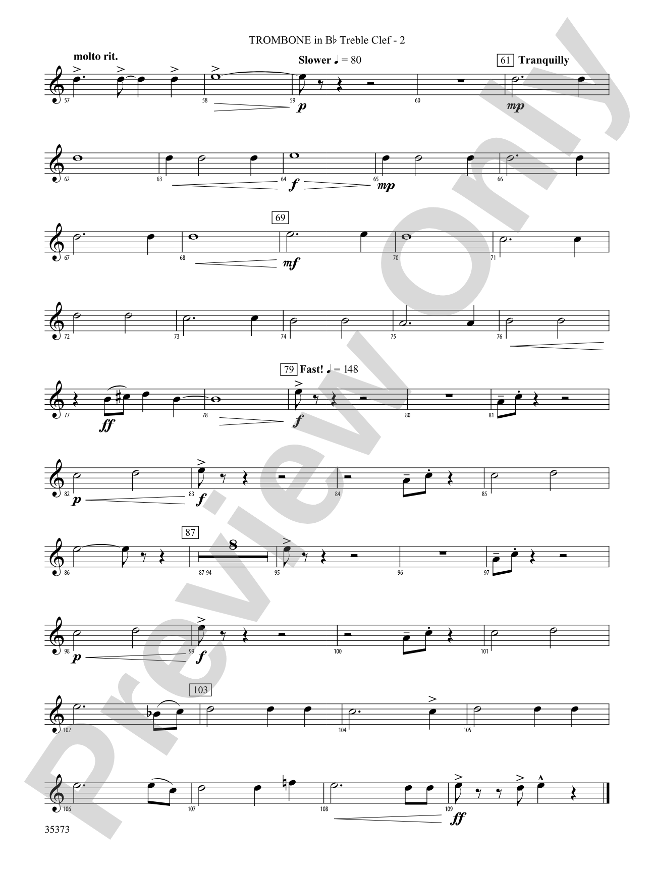 Chimera: (wp) 1st B-flat Trombone T.C.