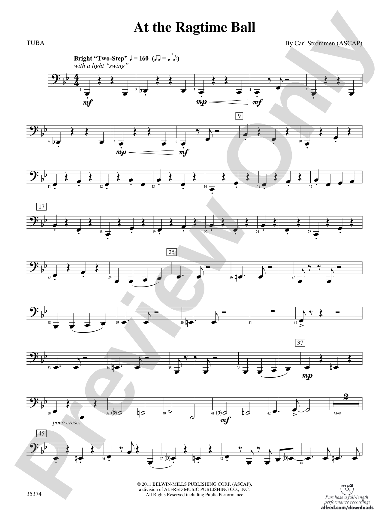 At the Ragtime Ball: Tuba