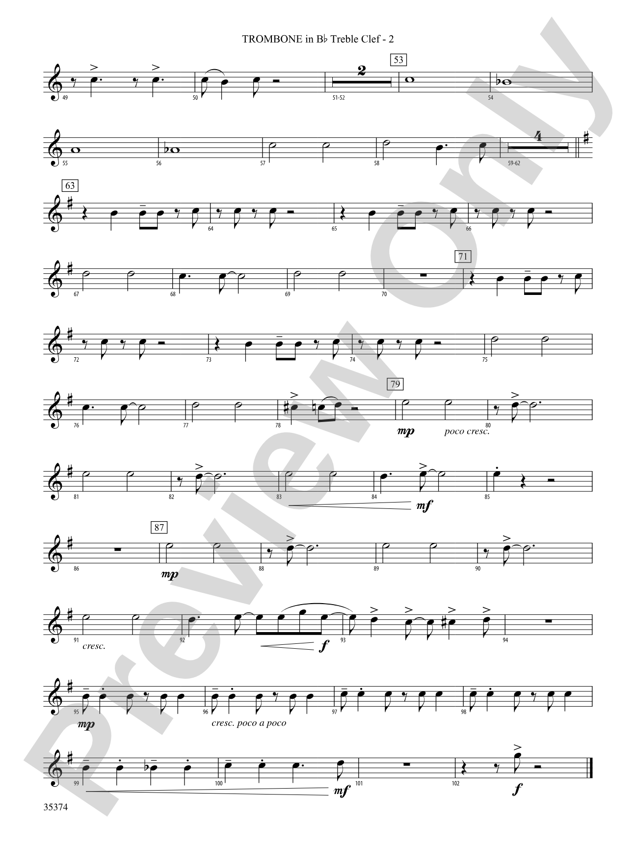 At the Ragtime Ball: (wp) 1st B-flat Trombone T.C.