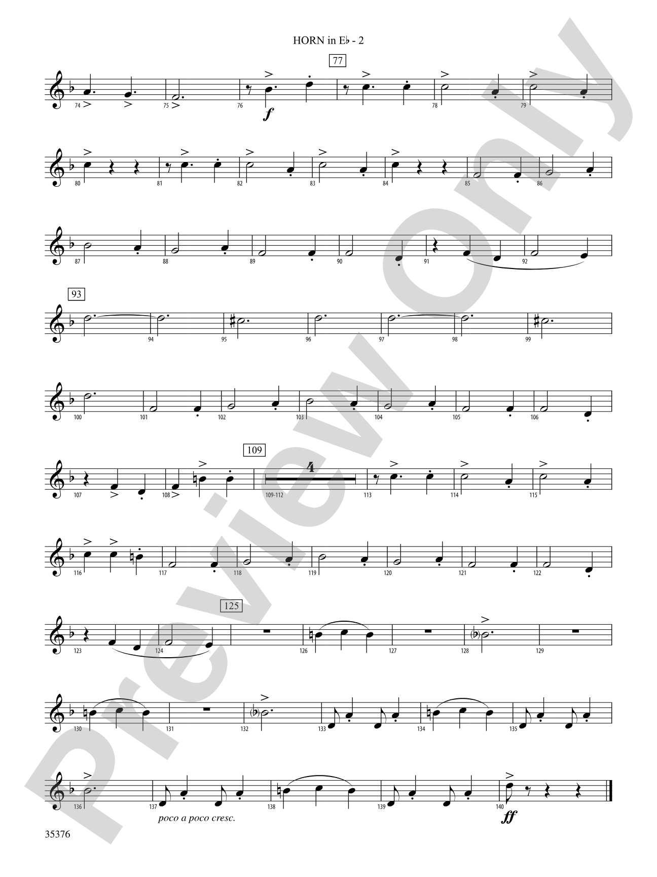 Two Famous Carols: (wp) 1st Horn in E-flat