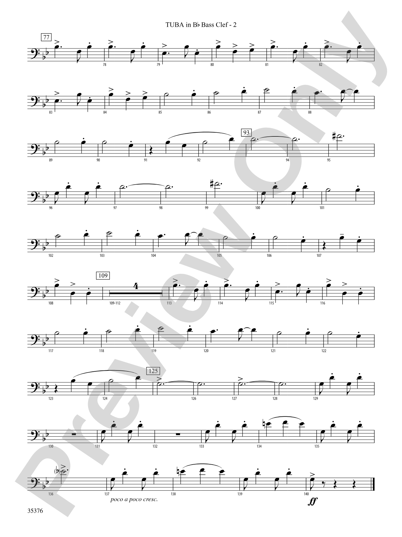 Two Famous Carols: (wp) B-flat Tuba B.C.