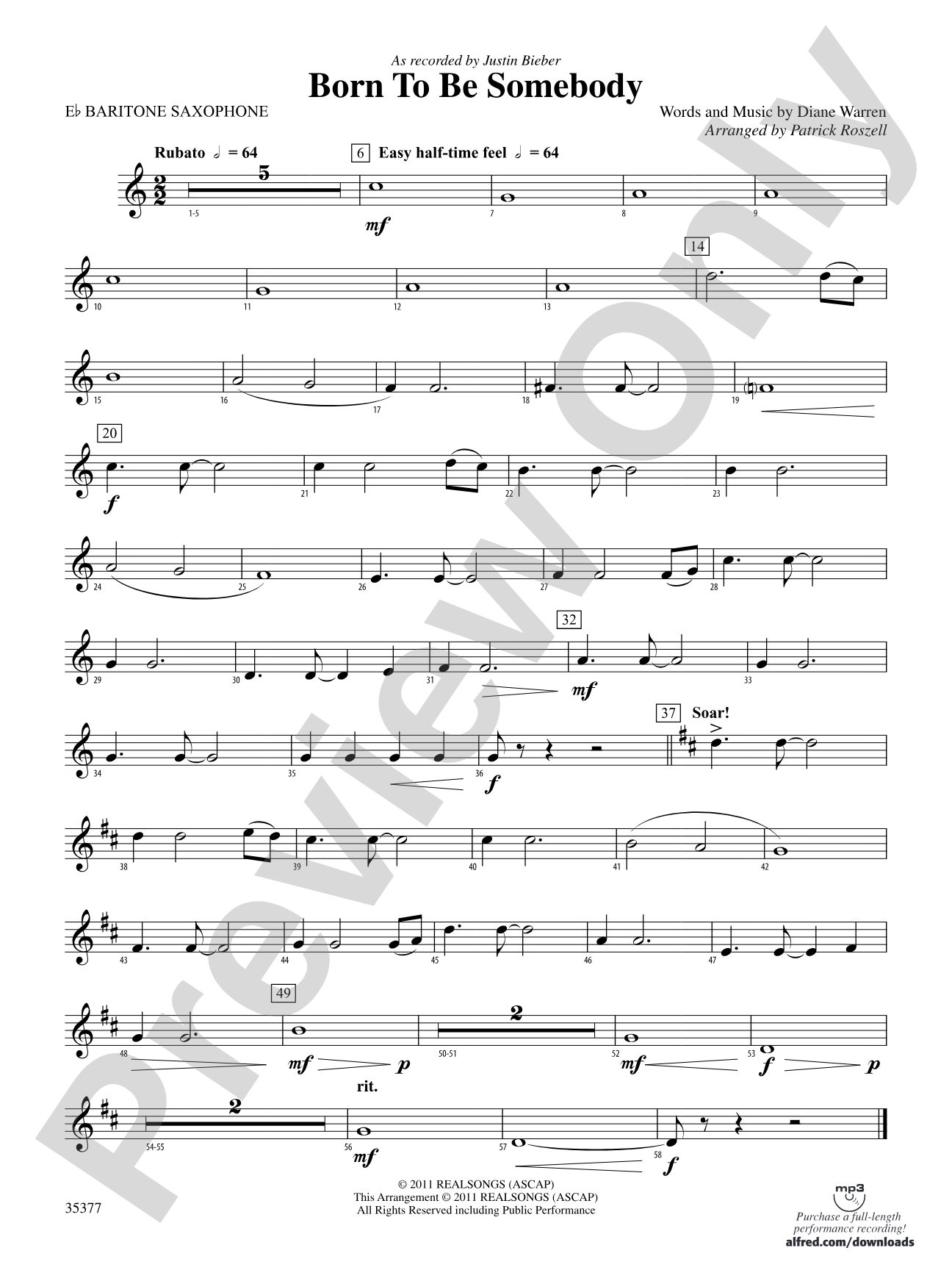 Born to be Somebody: E-flat Baritone Saxophone