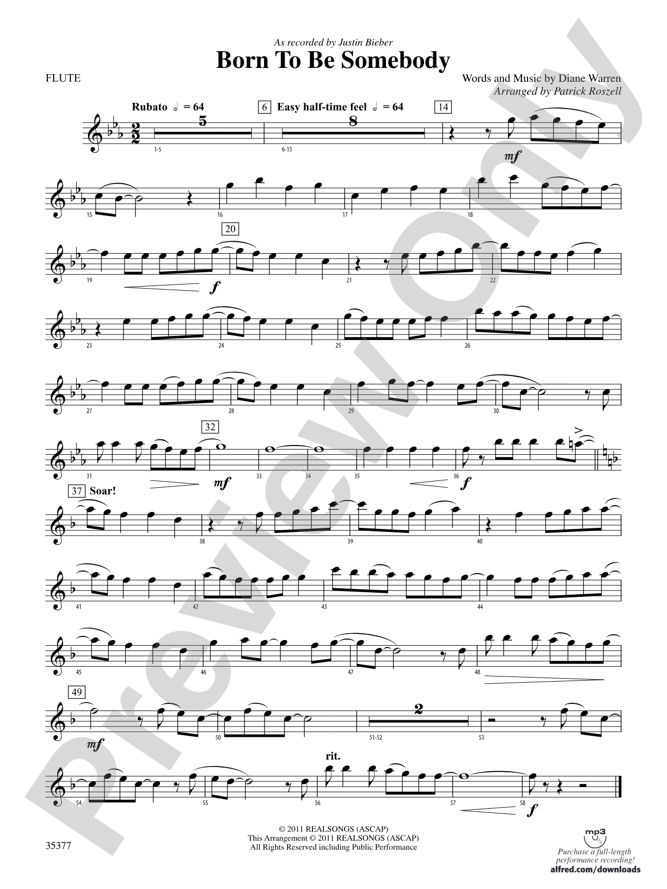 Born to be Somebody: Flute
