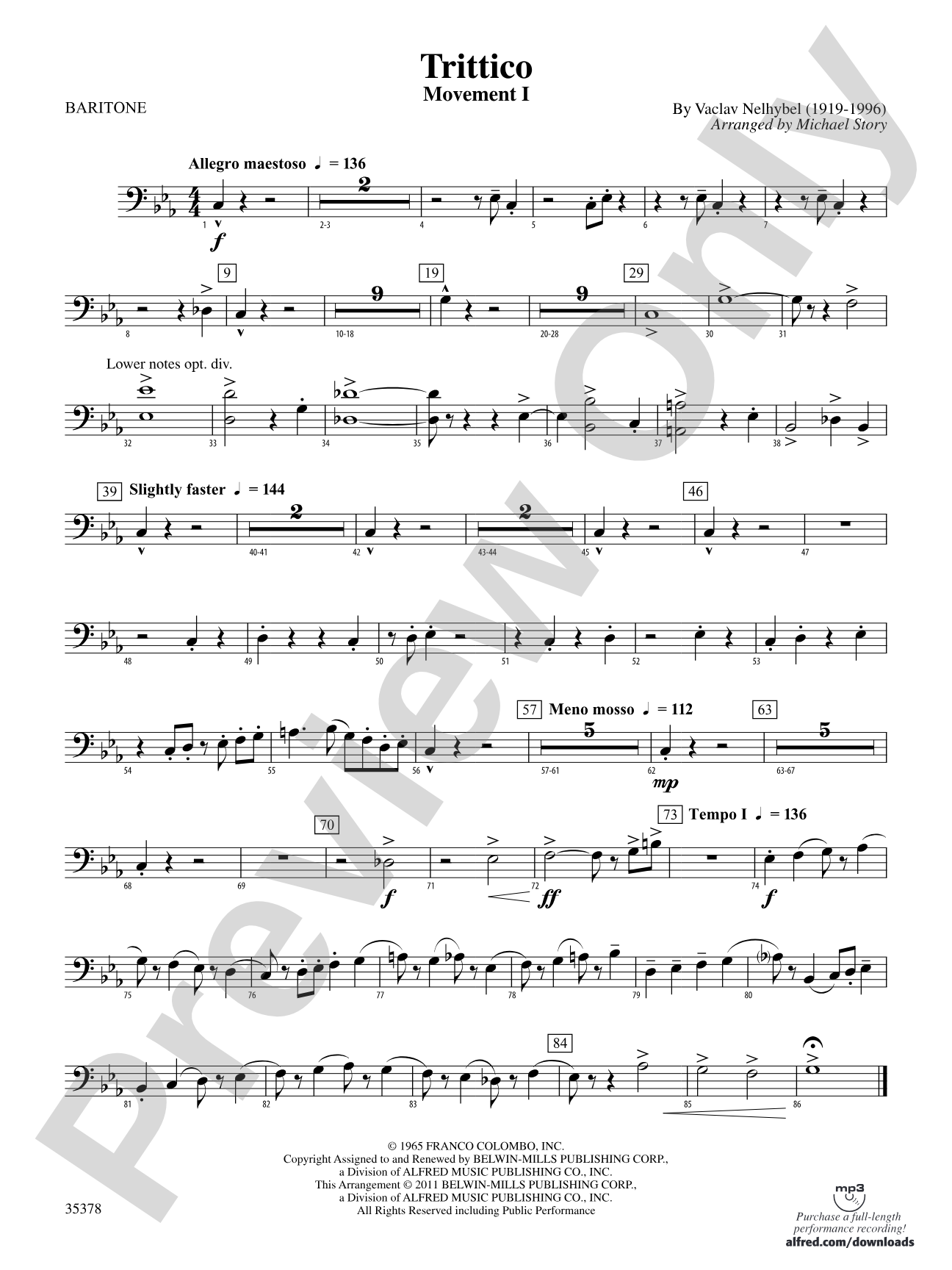 Trittico: Baritone B.C.