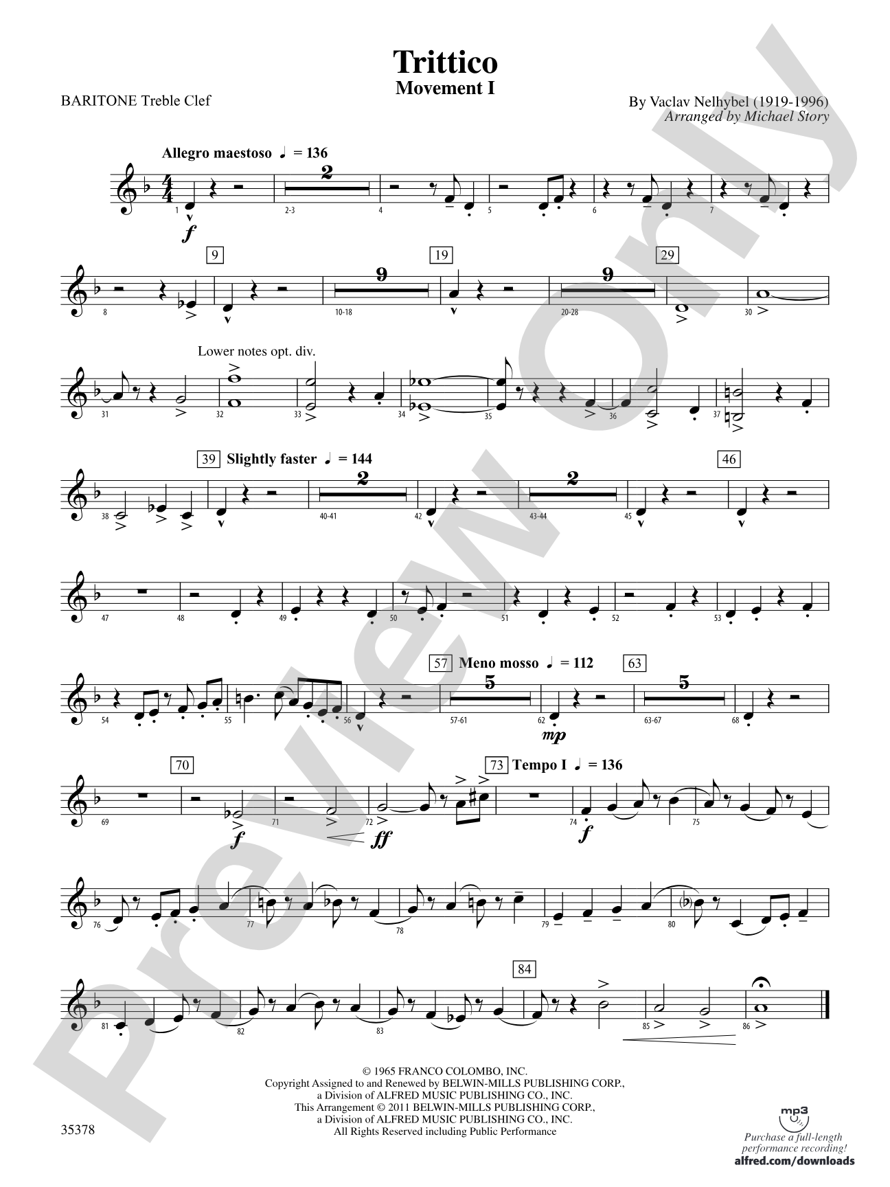 Trittico: Baritone T.C.