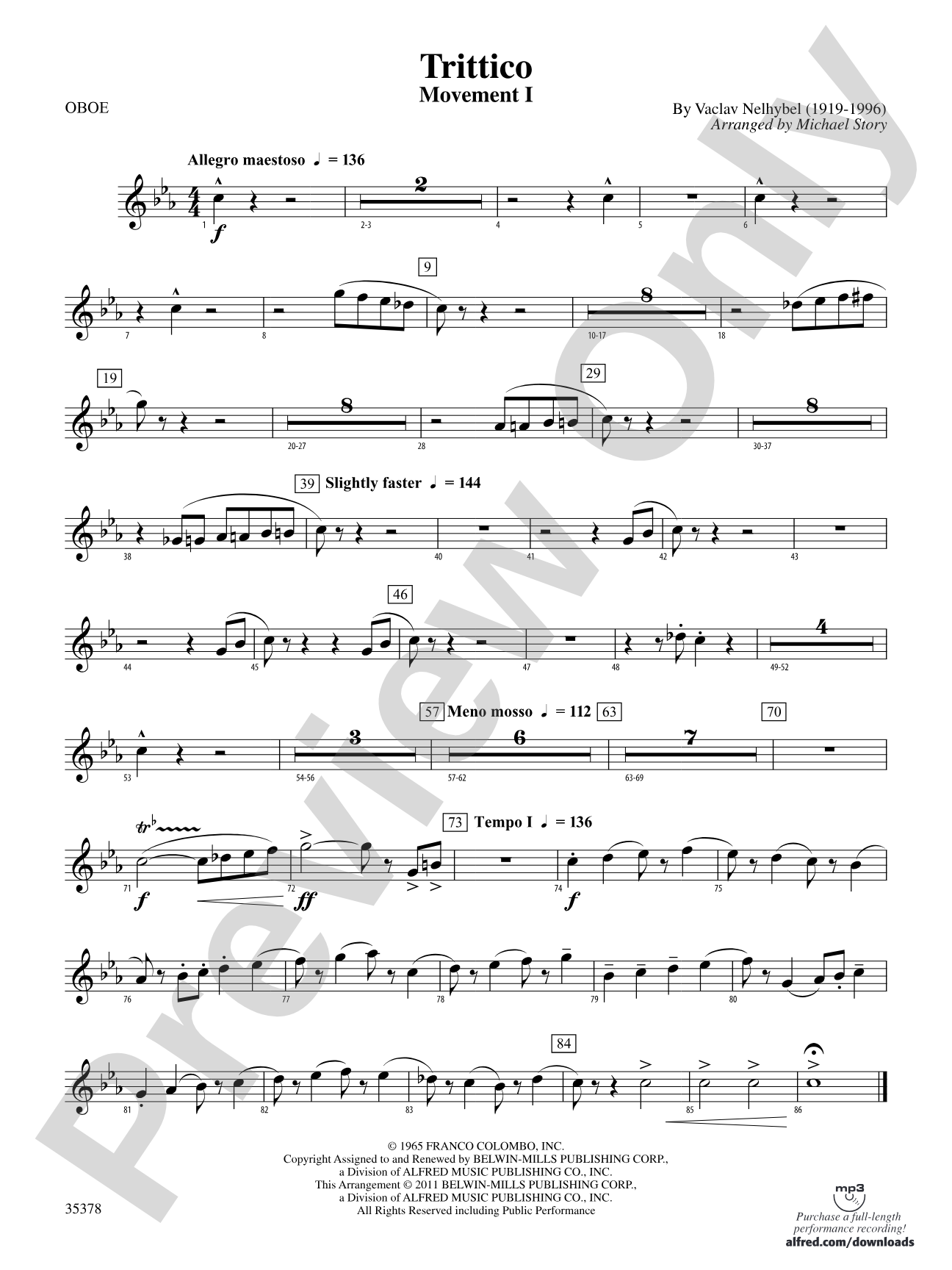 Trittico: Oboe