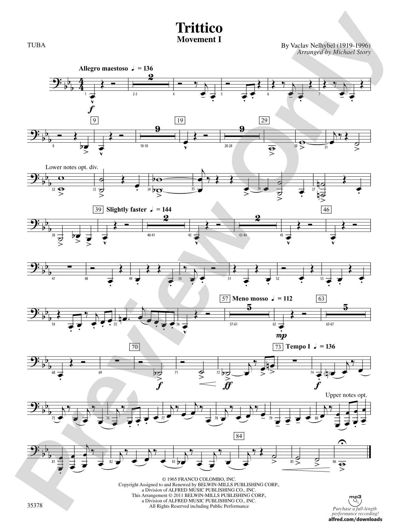 Trittico: Tuba
