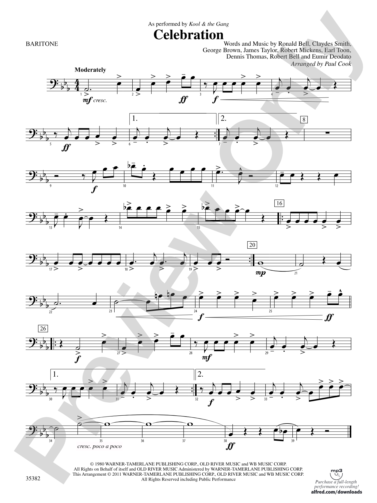 Celebration: Baritone B.C.