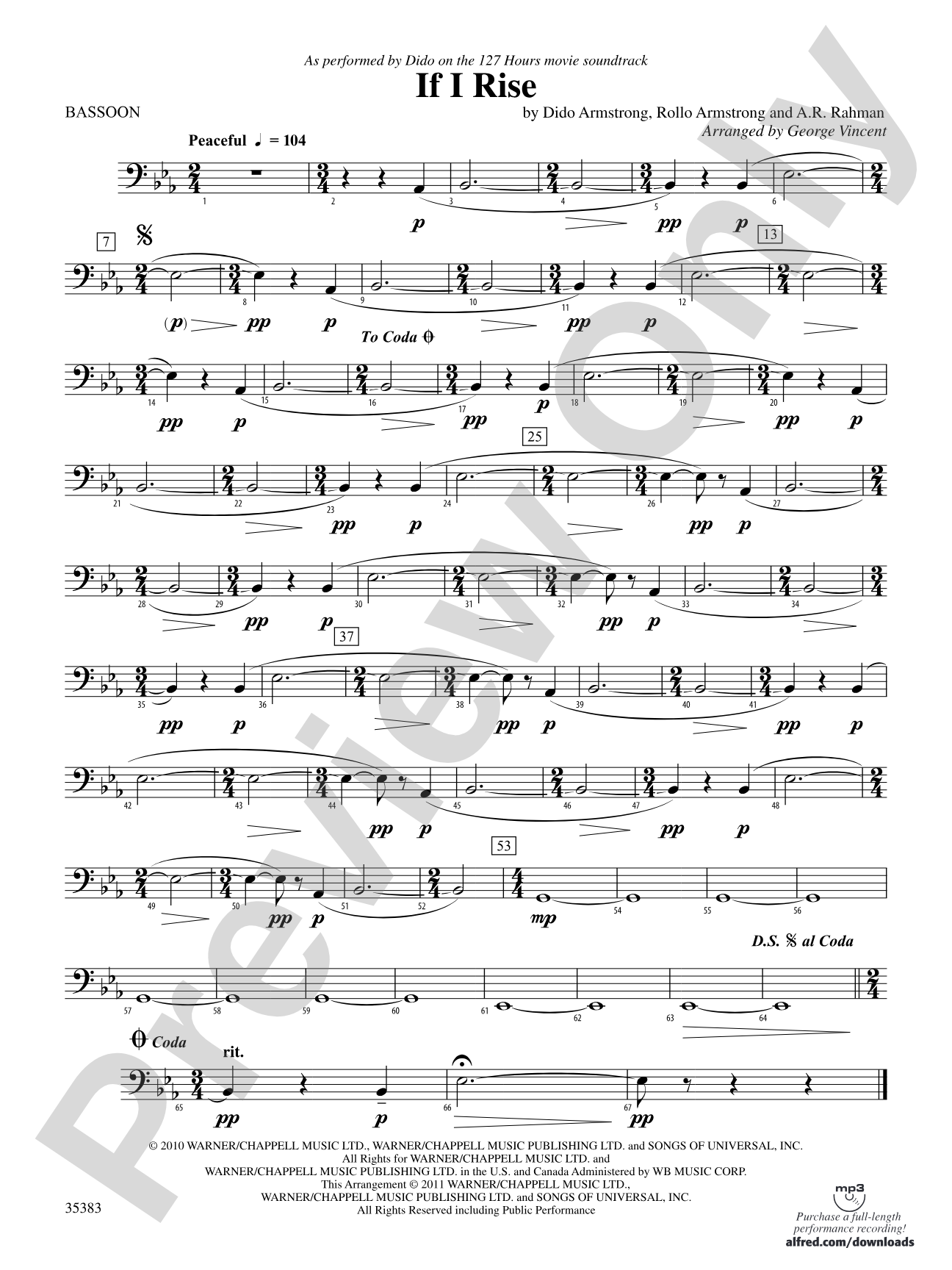 If I Rise: Bassoon