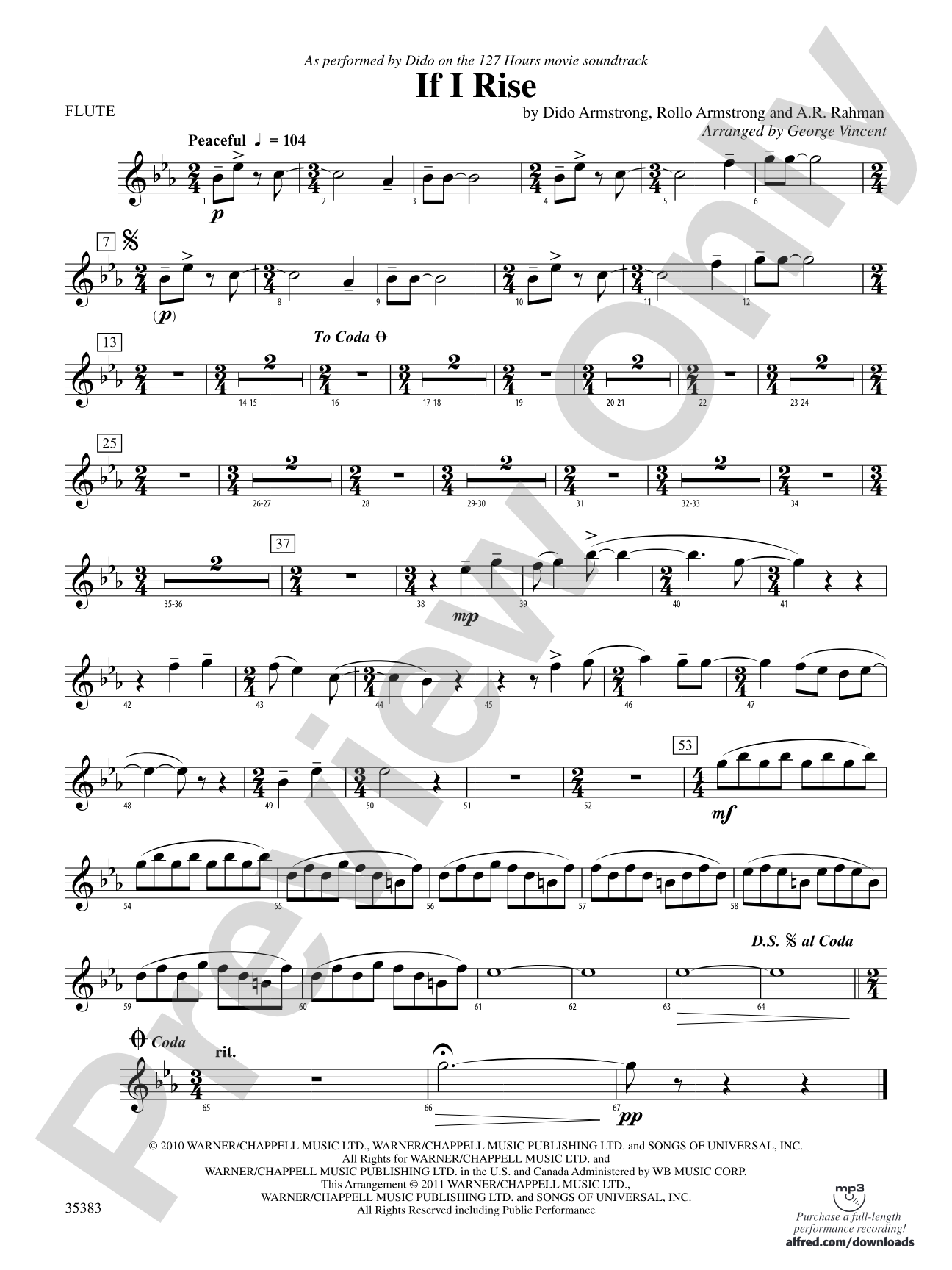 If I Rise: Flute