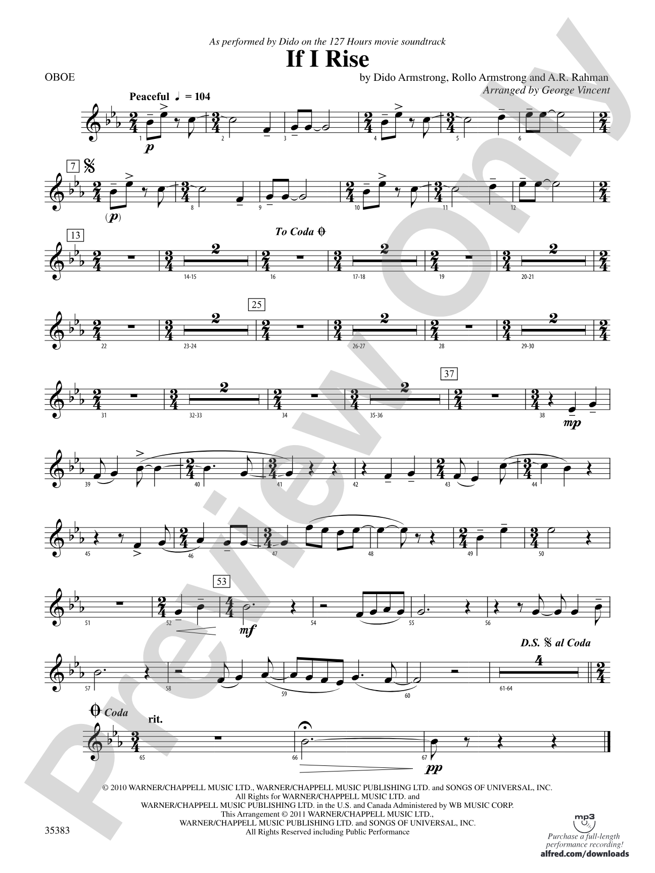If I Rise: Oboe