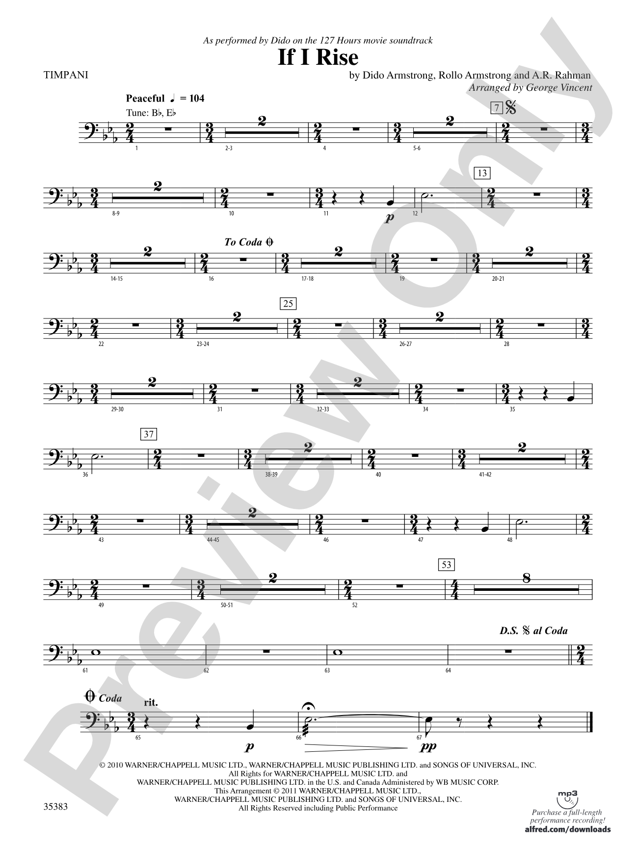 If I Rise: Timpani