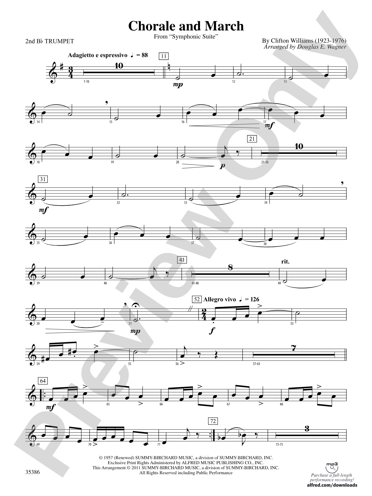 Chorale and March: 2nd B-flat Trumpet