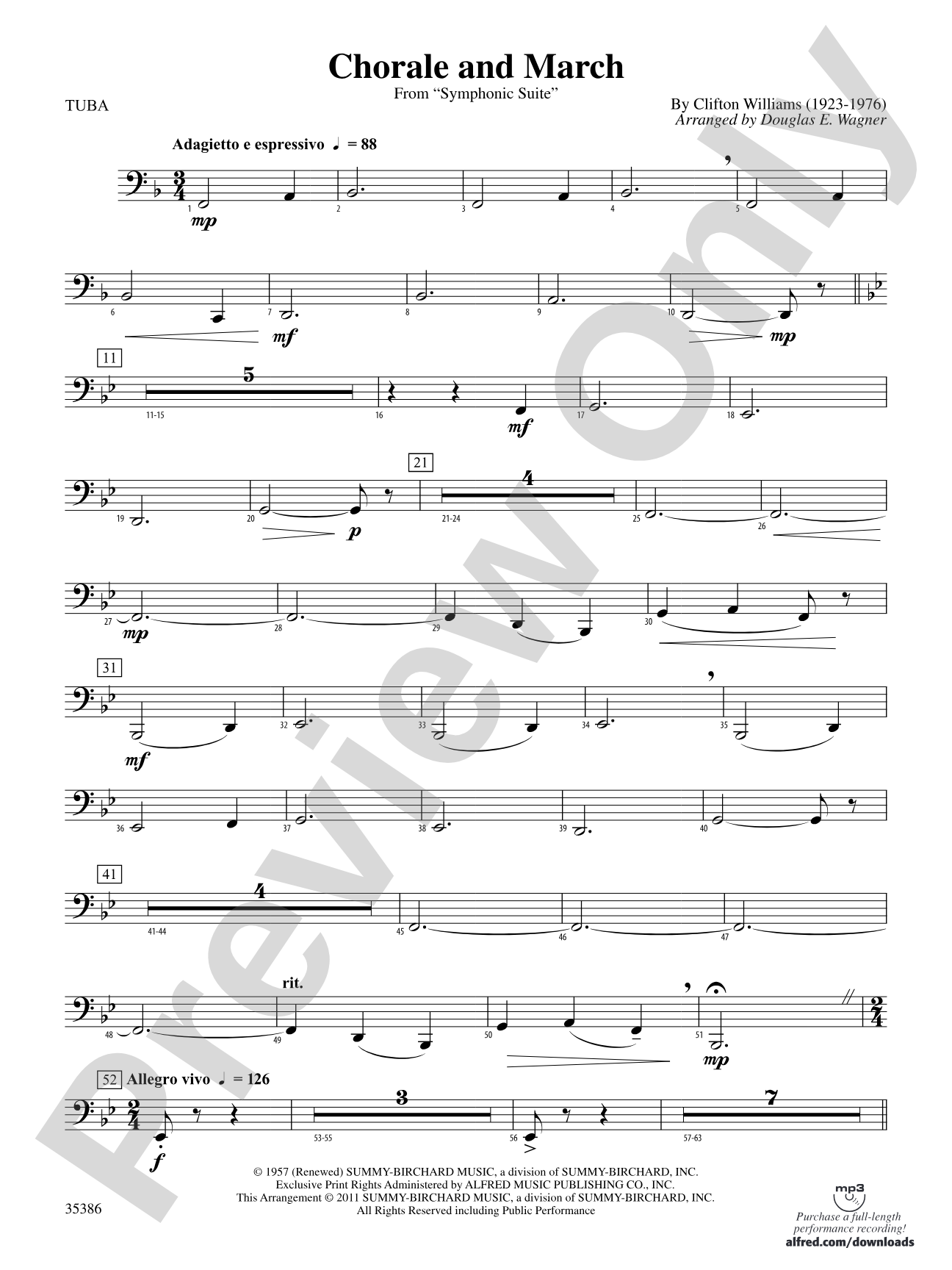 Chorale and March: Tuba